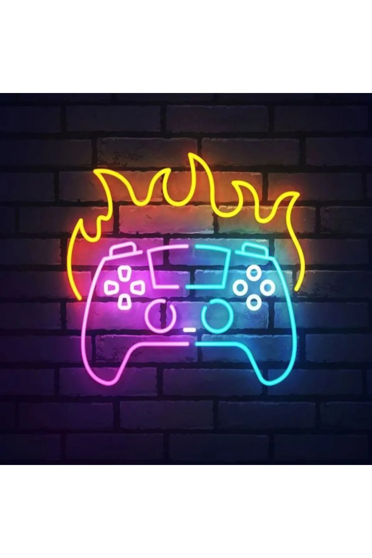 NEON LED IŞIKLI GAMER PLAYSTATİON GAMEBOY GAMER KONSOL
