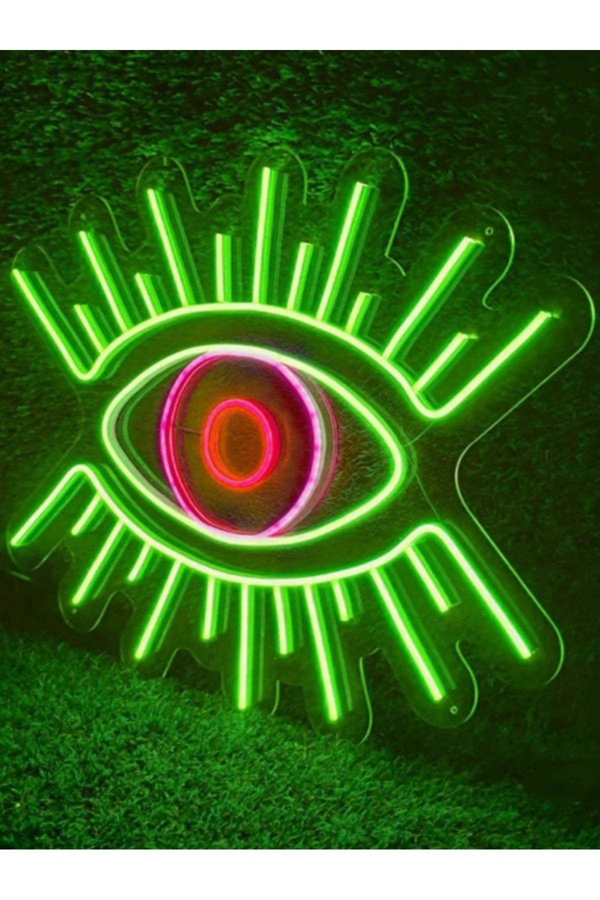 NEON LED IŞIKLI GÖZ NAZAR 44 cm