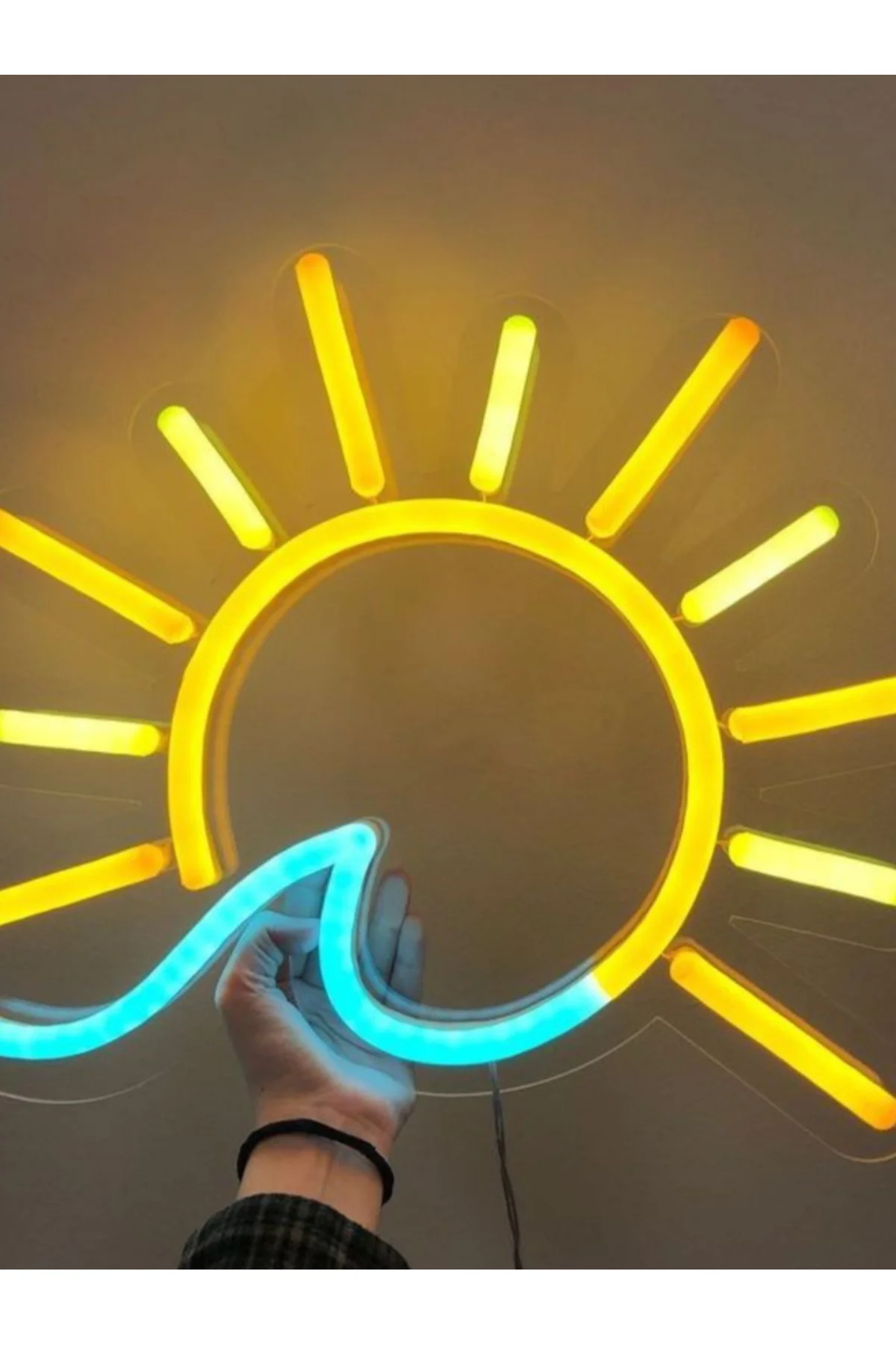 NEON LED IŞIKLI GÜNEŞ