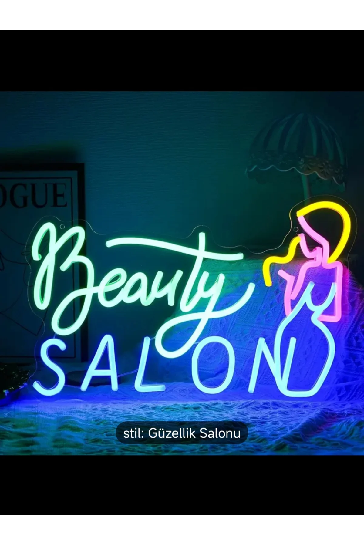 NEON LED IŞIKLI GÜZELLİK SALONU Beauty salon