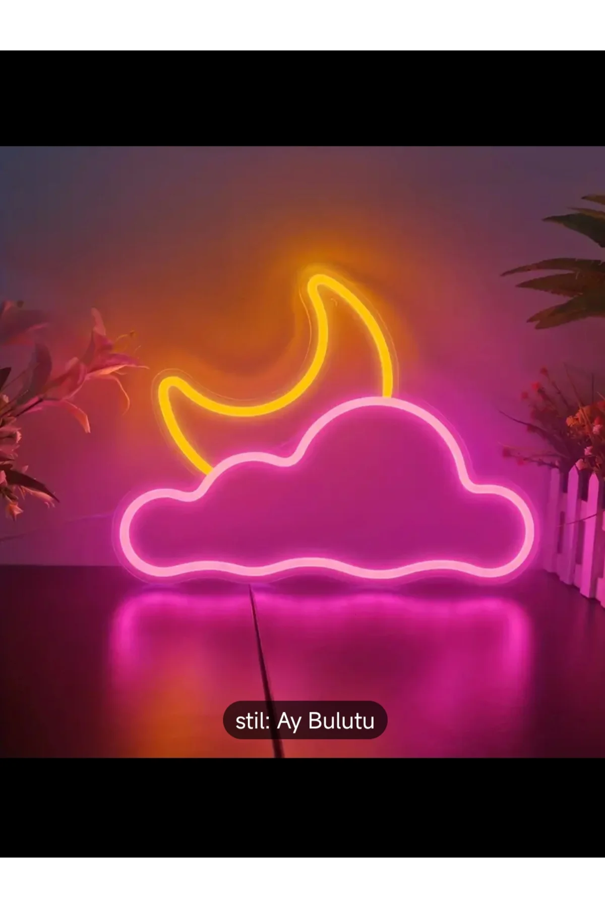 NEON LED IŞIKLI HİLAL AY BULUT