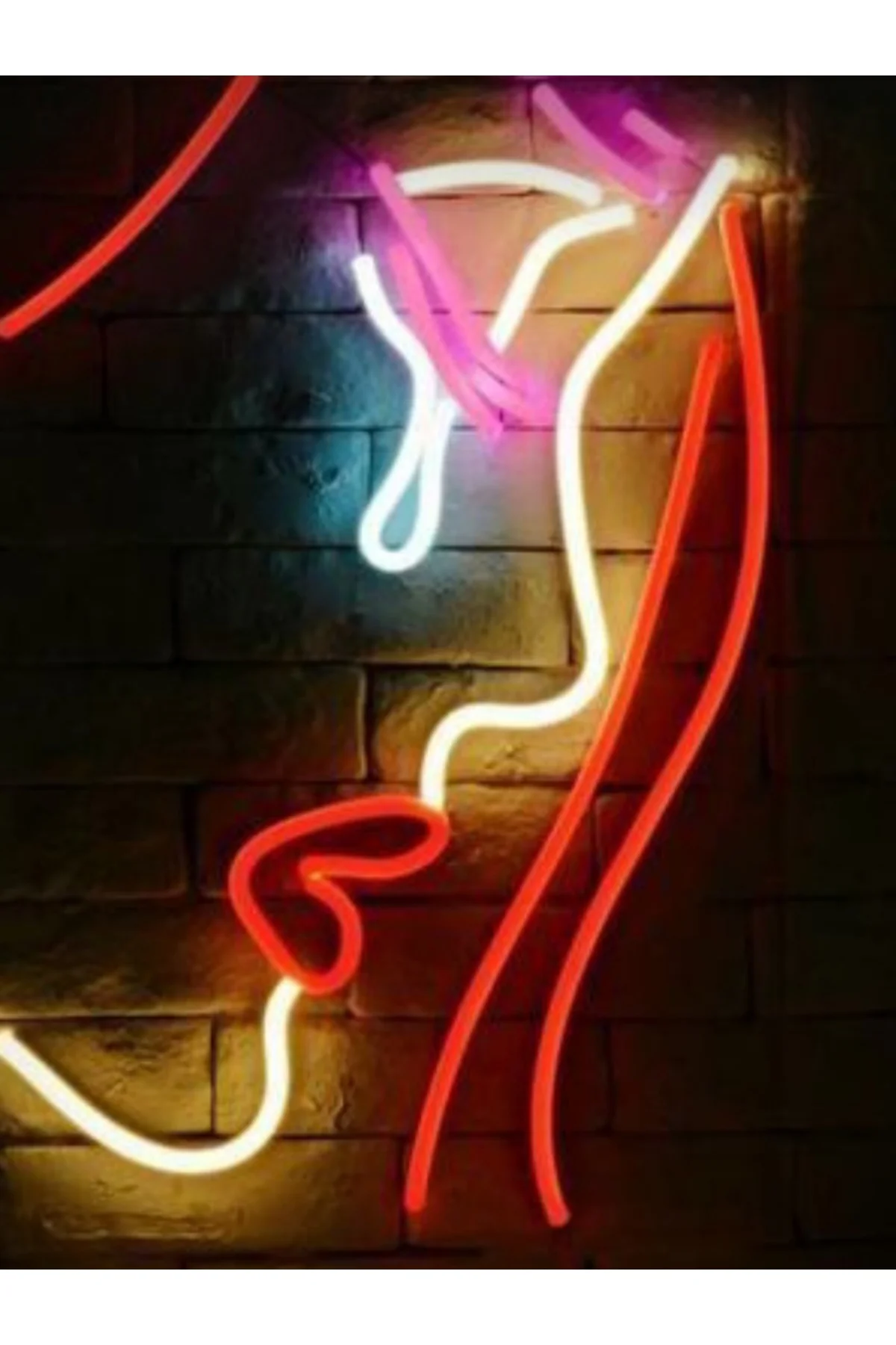 NEON LED IŞIKLI KADIN  44 CM