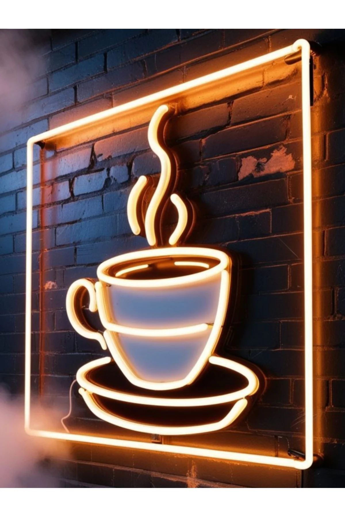 NEON LED IŞIKLI KAHVE FİNCANI