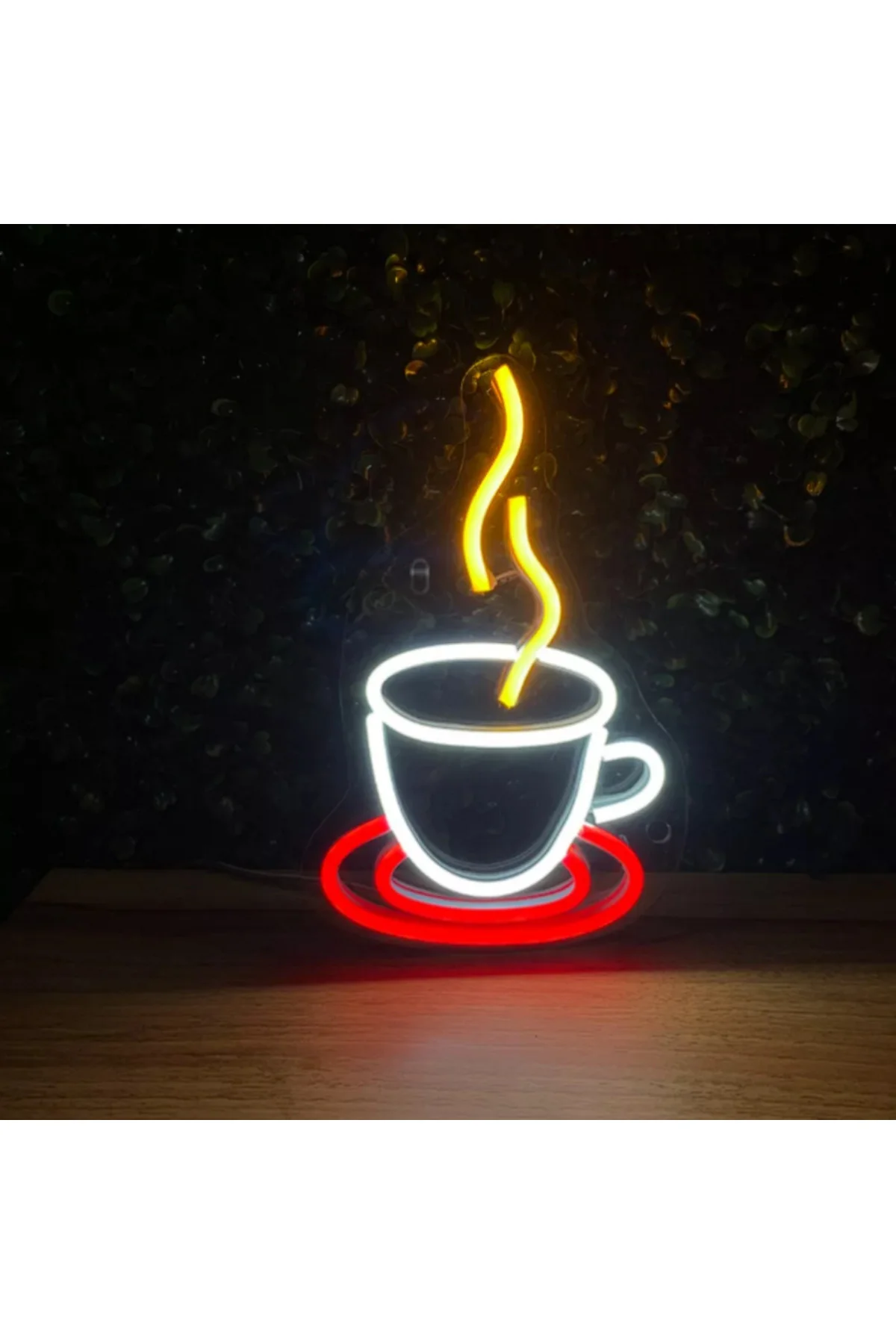 NEON LED IŞIKLI KAHVE FİNCANI