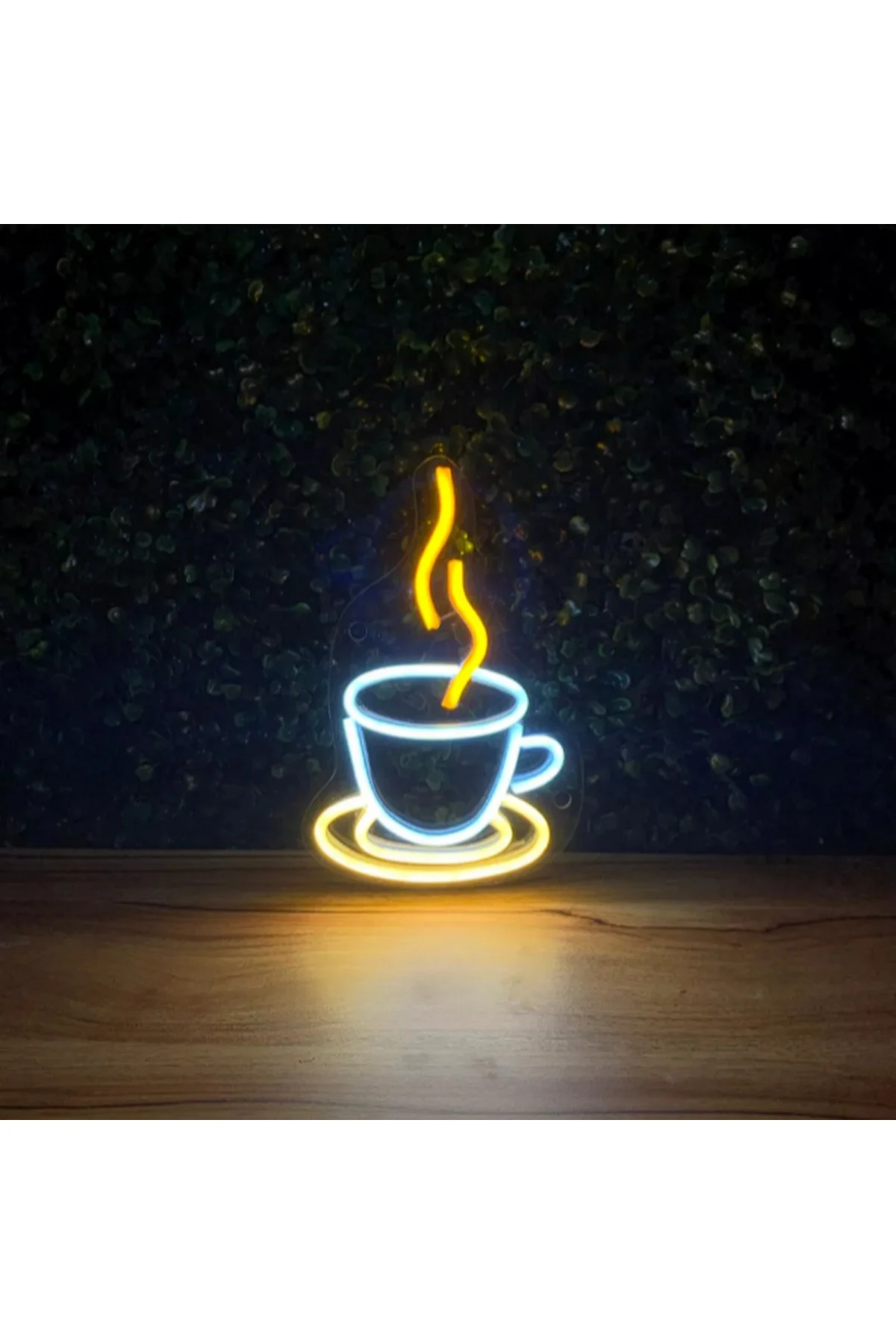 NEON LED IŞIKLI KAHVE FİNCANI