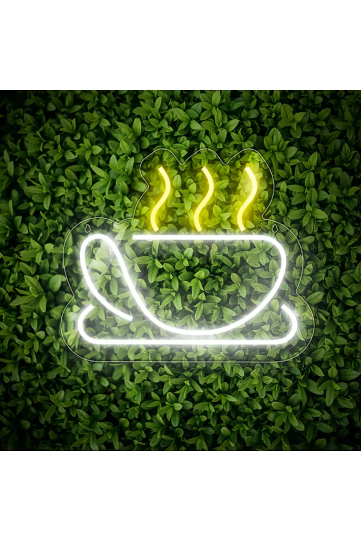Neon Led Işıklı Kahve Fincanı