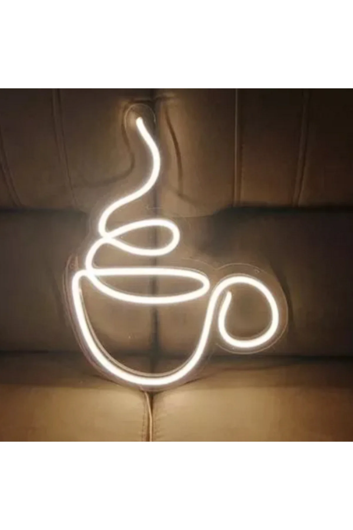NEON LED IŞIKLI KAHVE FİNCANI