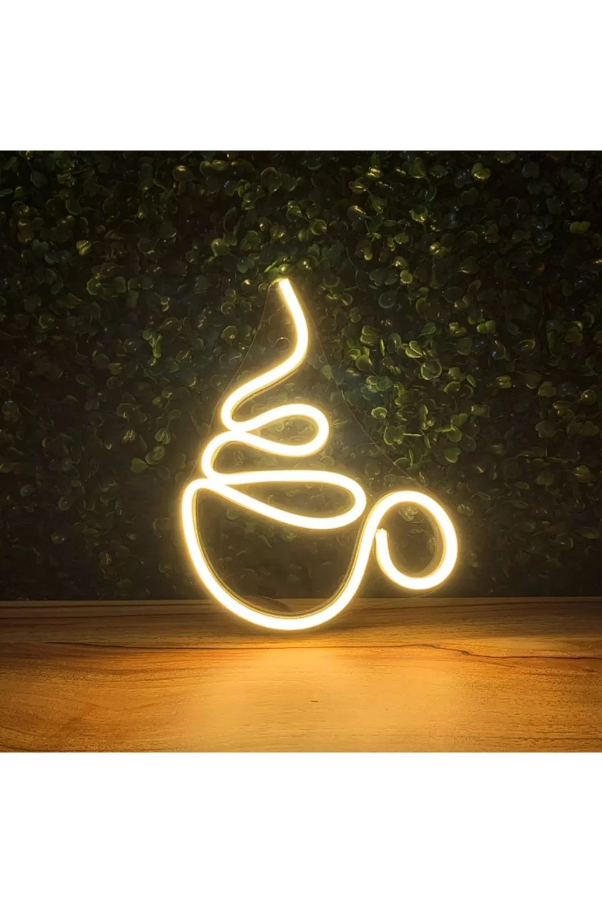 NEON LED IŞIKLI KAHVE FİNCANI