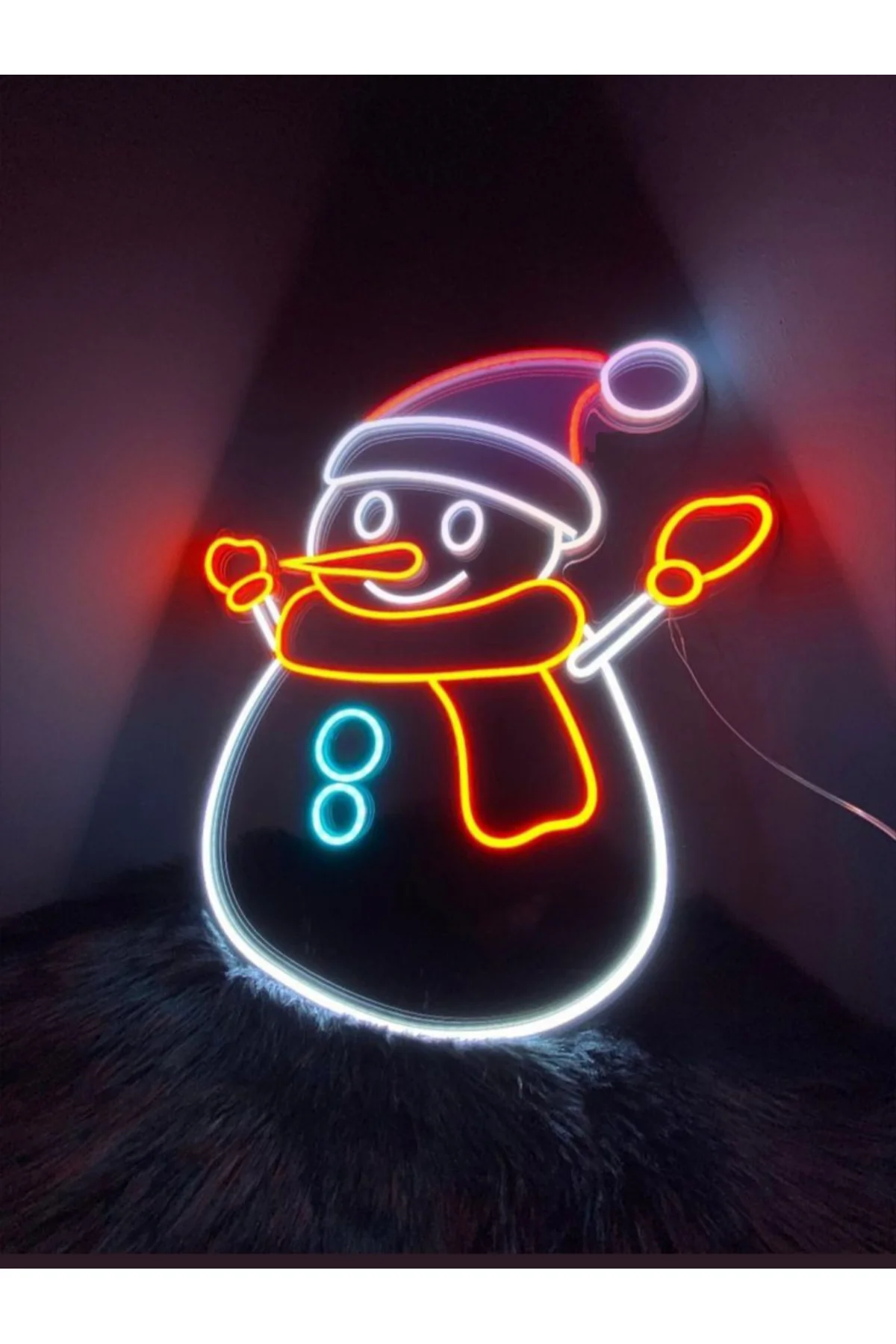 NEON LED IŞIKLI KARDAN ADAM YILBAŞI