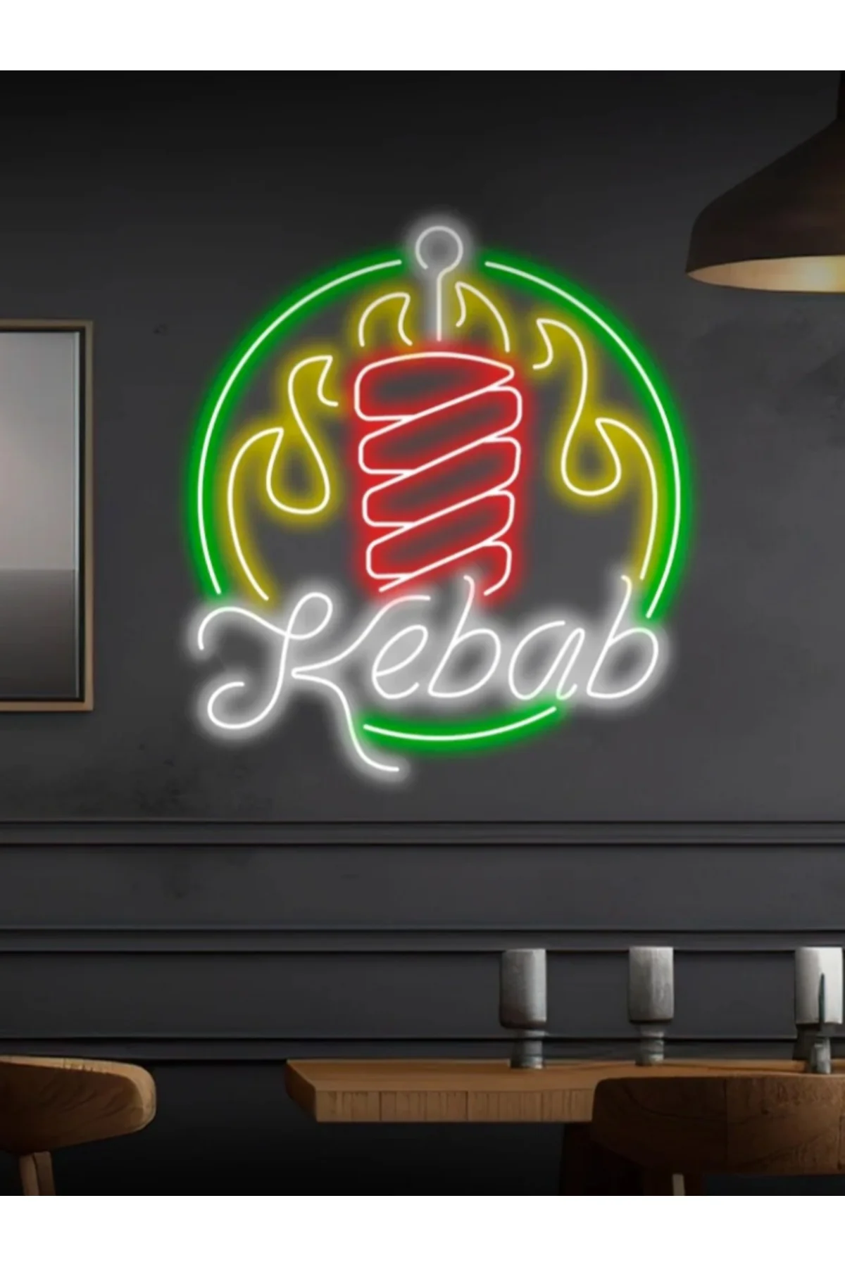 NEON LED IŞIKLI KEBAB RESTOURANT