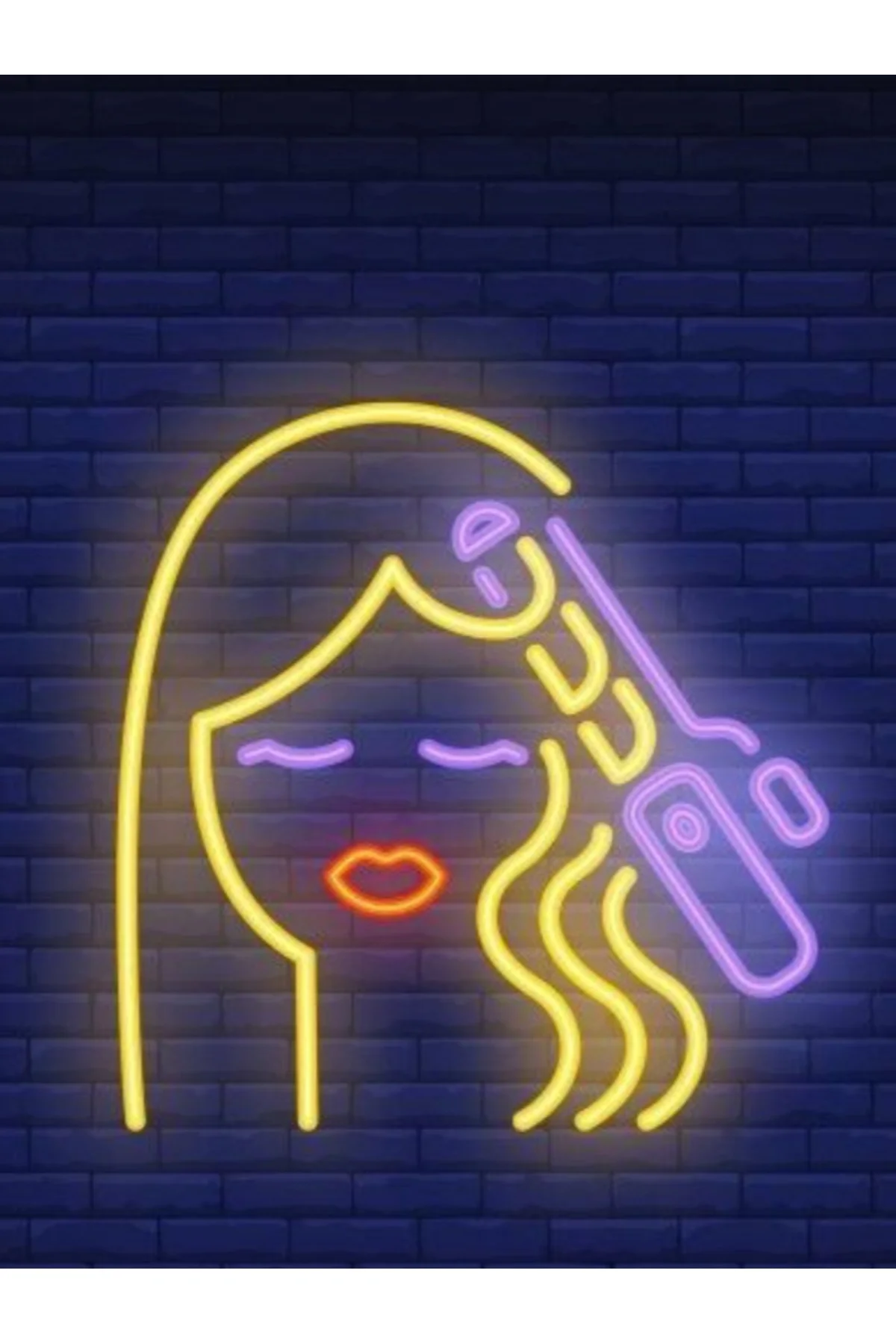 NEON LED IŞIKLI  KUAFÖRÜ PERMA