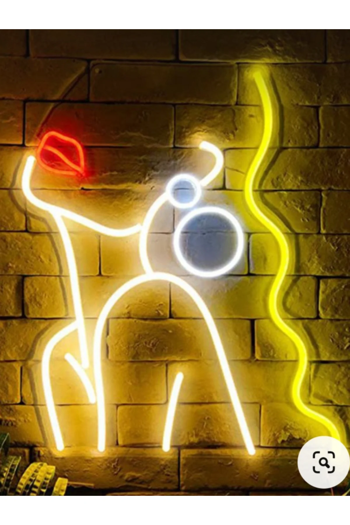 NEON LED IŞIKLI  KUAFÖR SAÇ KESİM