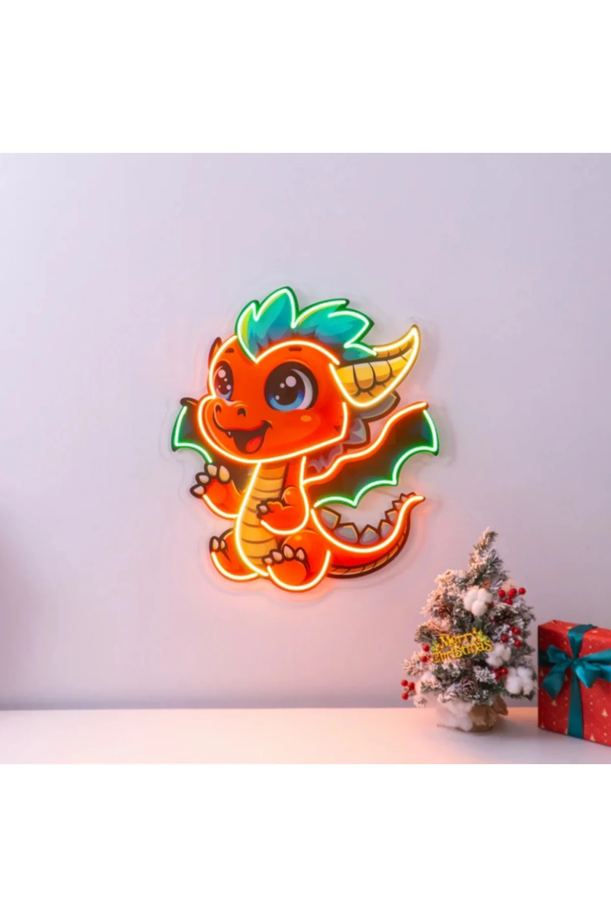 NEON LED IŞIKLI KÜÇÜK EJDERHA