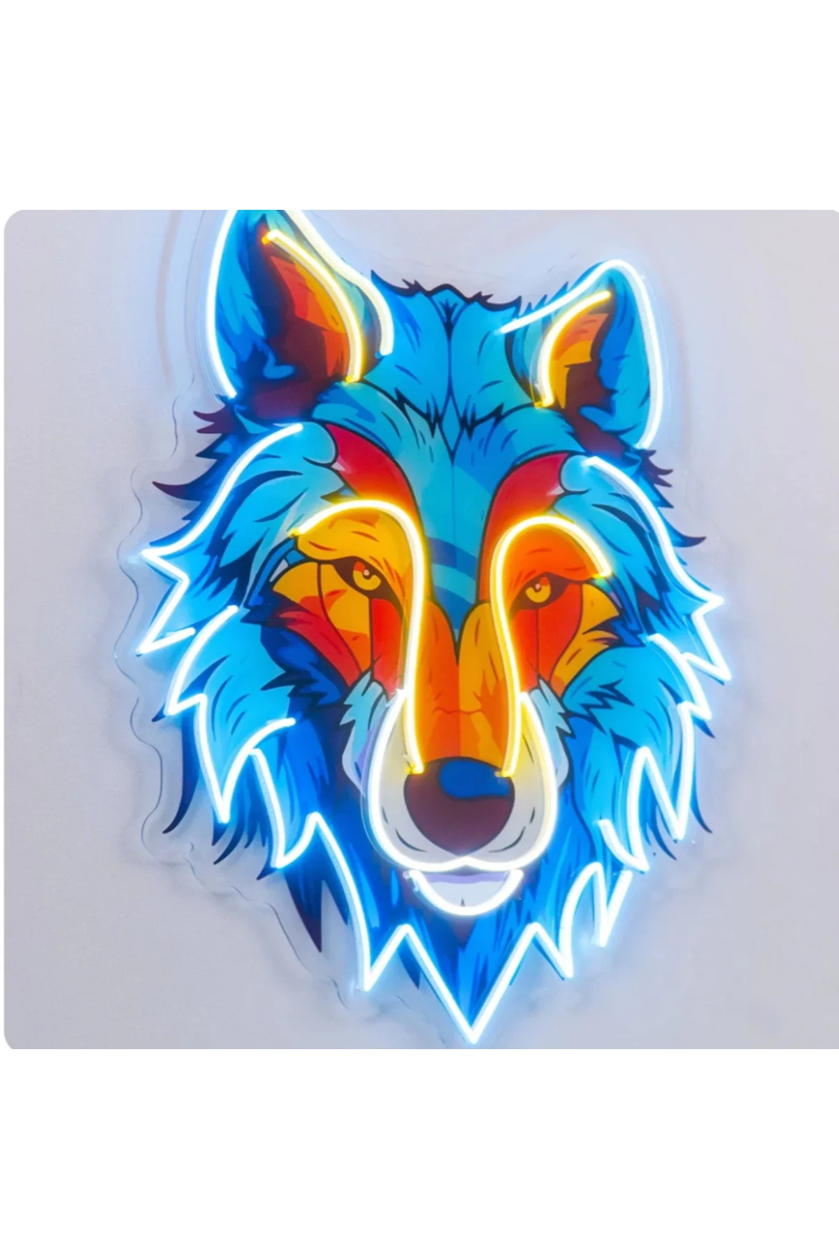 NEON LED IŞIKLI KURT POP ART