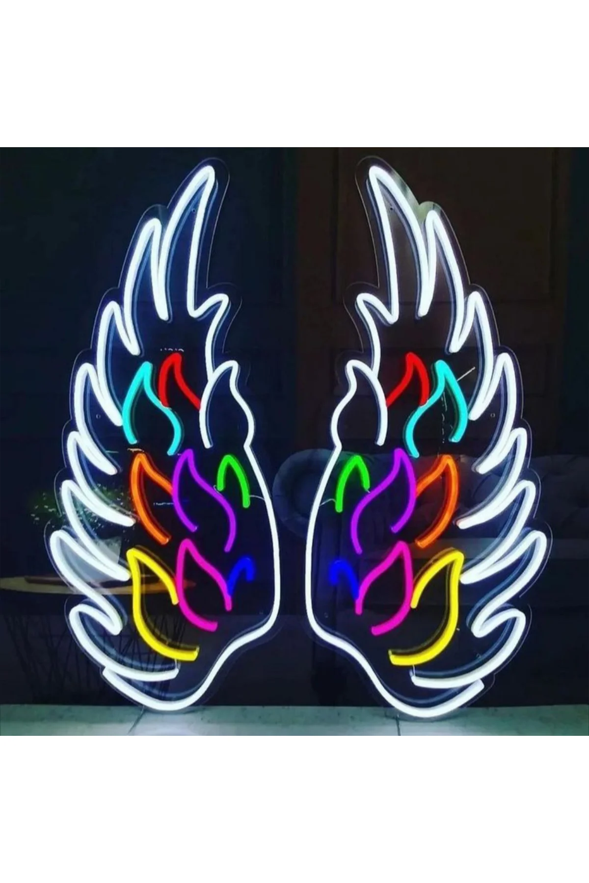 NEON LED IŞIKLI MELEK KANADI 8