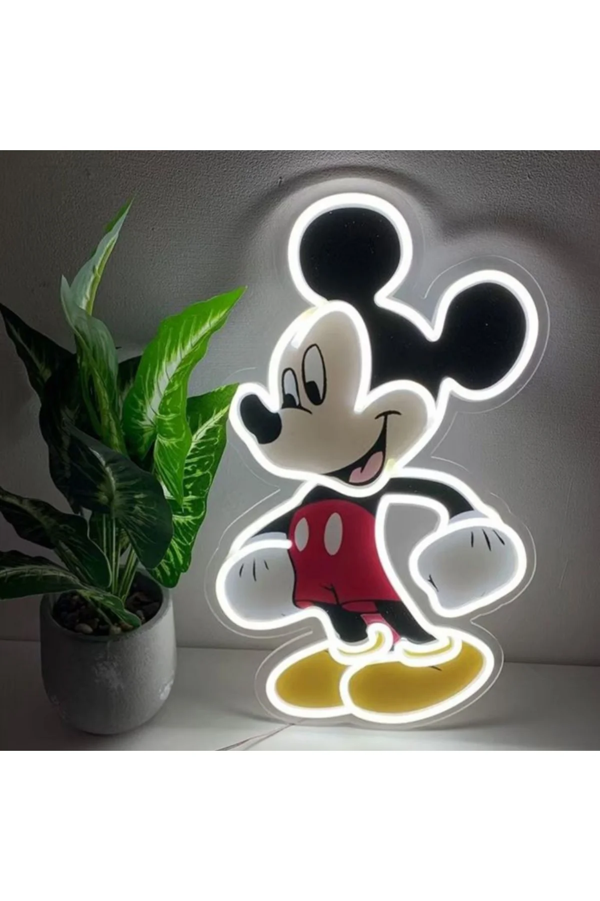 NEON LED IŞIKLI MİCKEY MOUSE POP ART