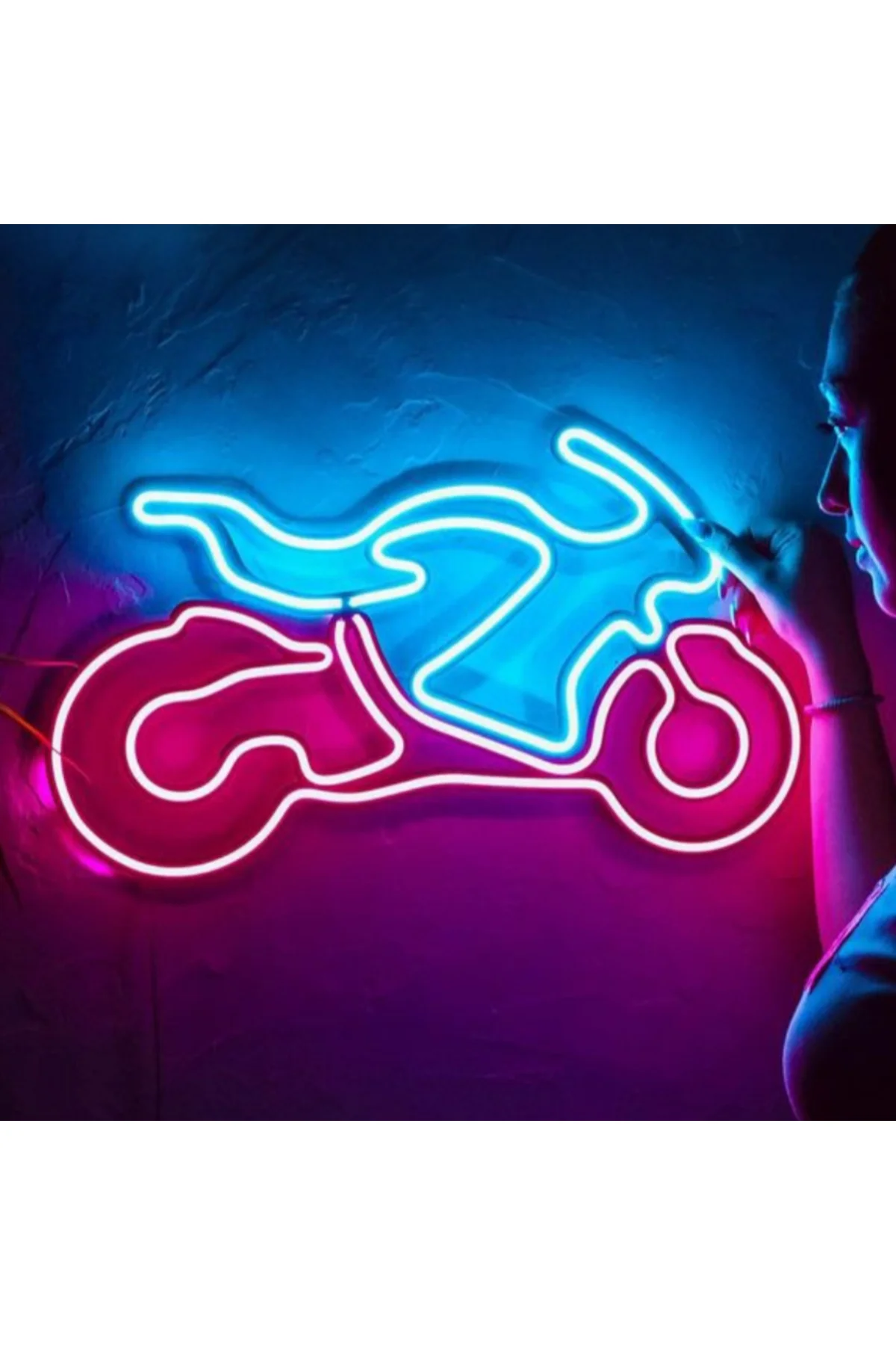 NEON LED IŞIKLI MOTORSİKLET