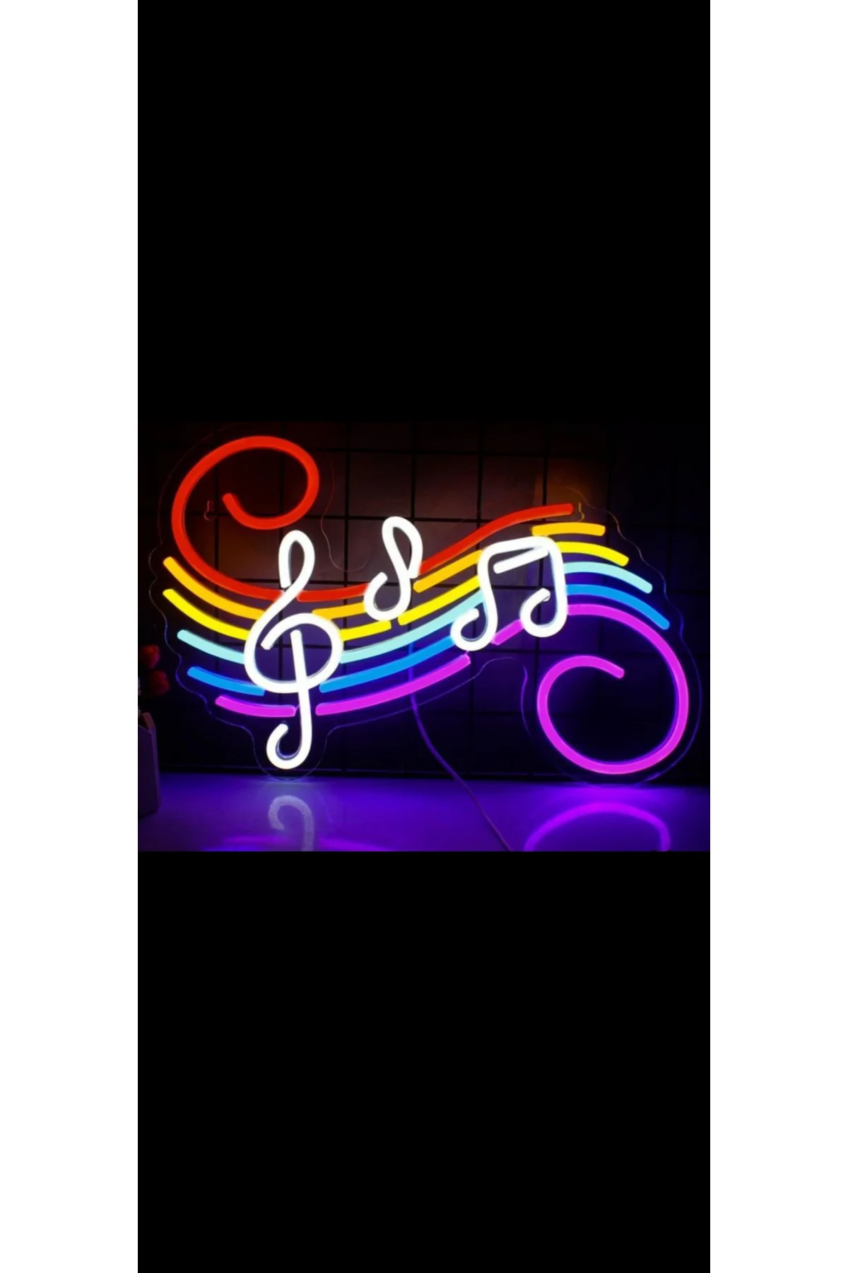 NEON LED IŞIKLI MÜZİK NOTA SOL ANAHTARI