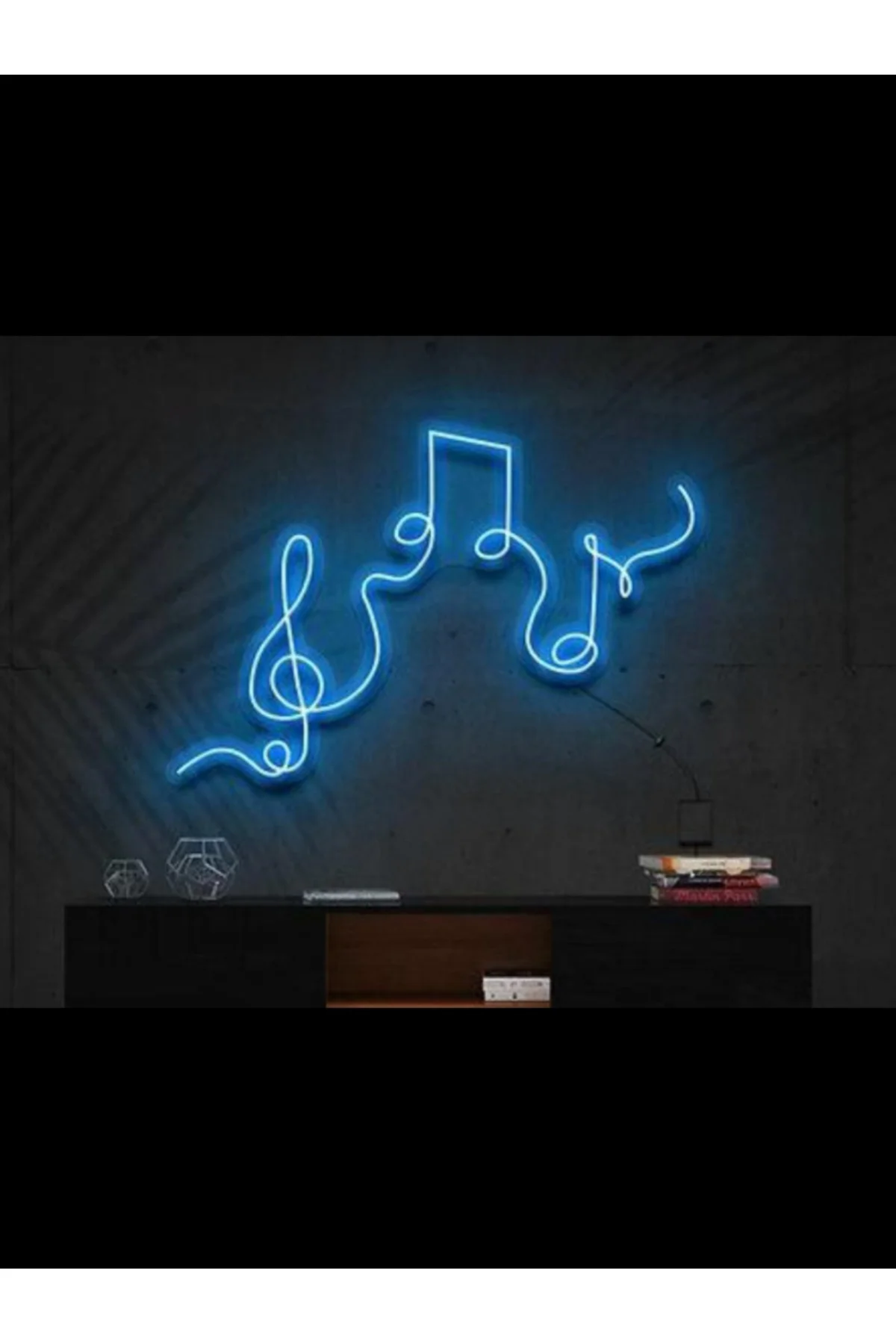 NEON LED IŞIKLI NOTA SOL ANAHTARI MUSİC MÜZİK DUVAR TABLO