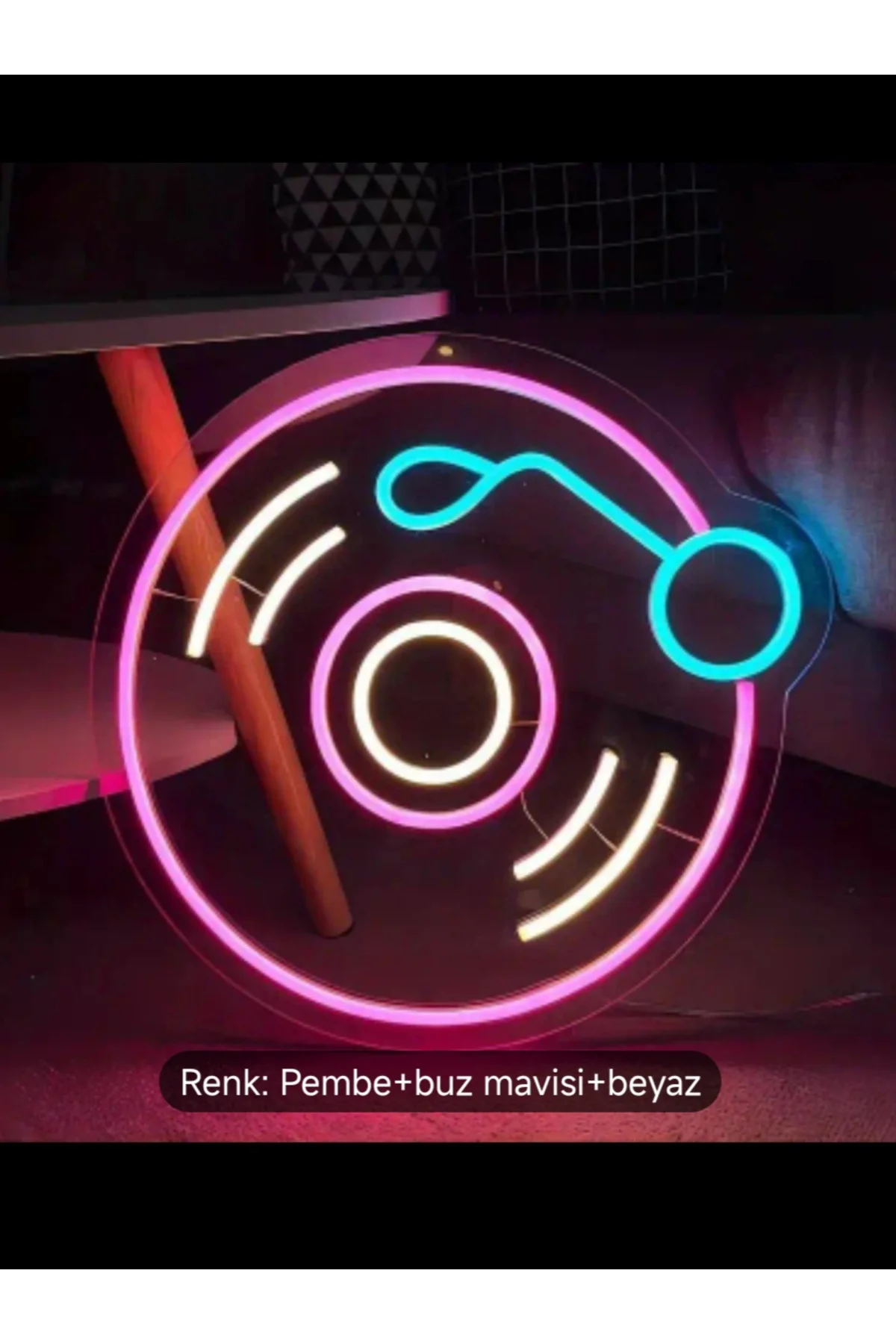 NEON LED IŞIKLI PLAK MÜZİK