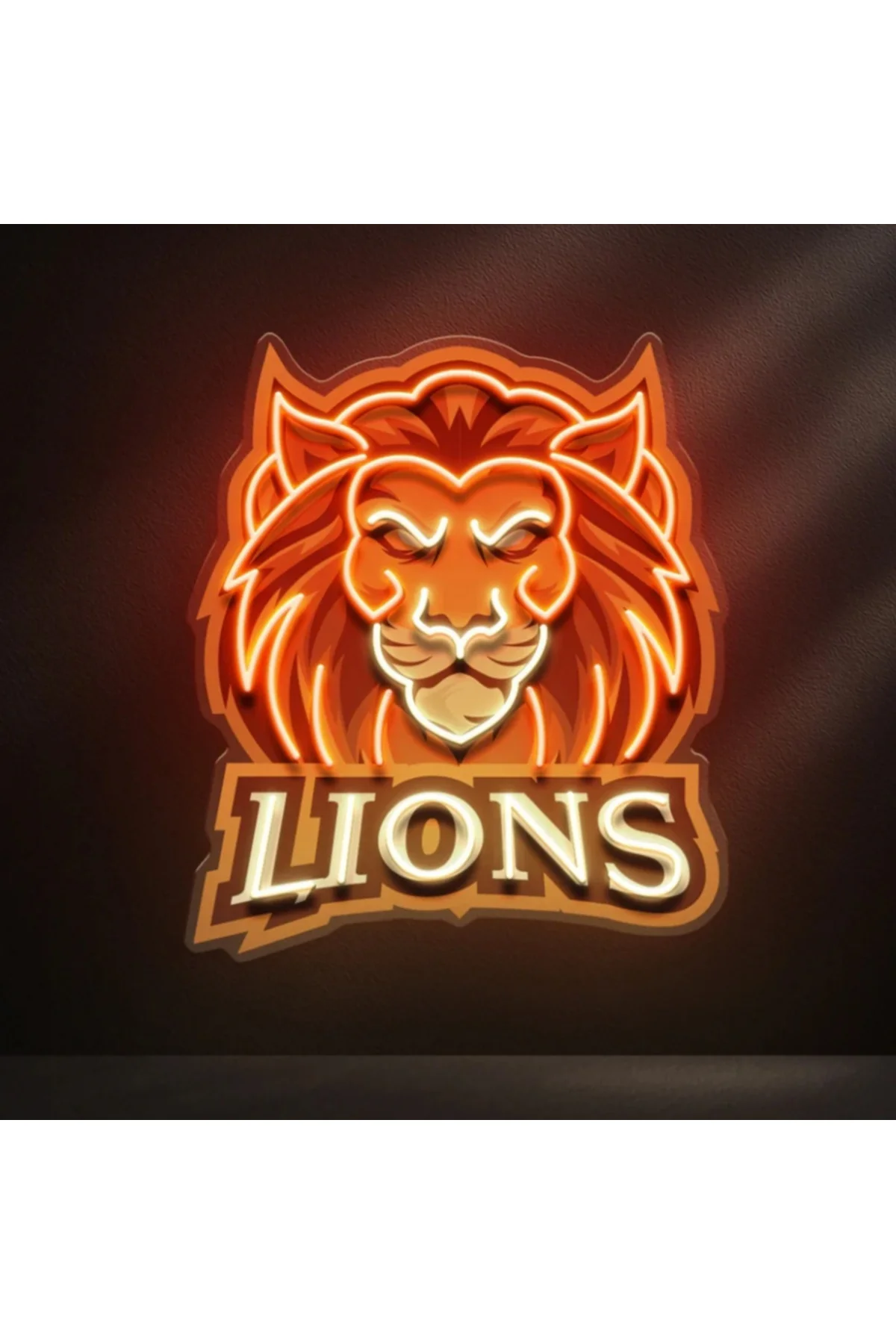 NEON LED IŞIKLI POP ART LİONS ASLAN TABLO