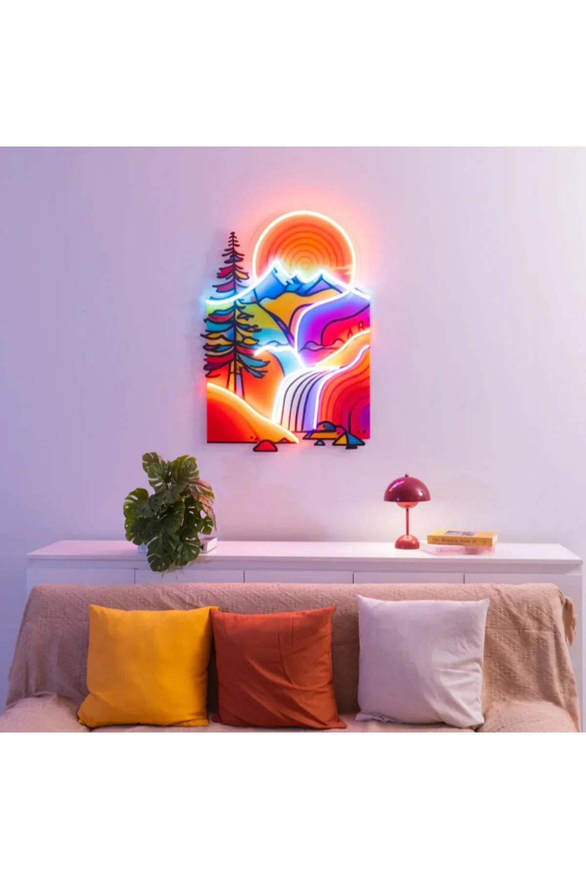 NEON LED IŞIKLI POP ART SANATSAL TABLO