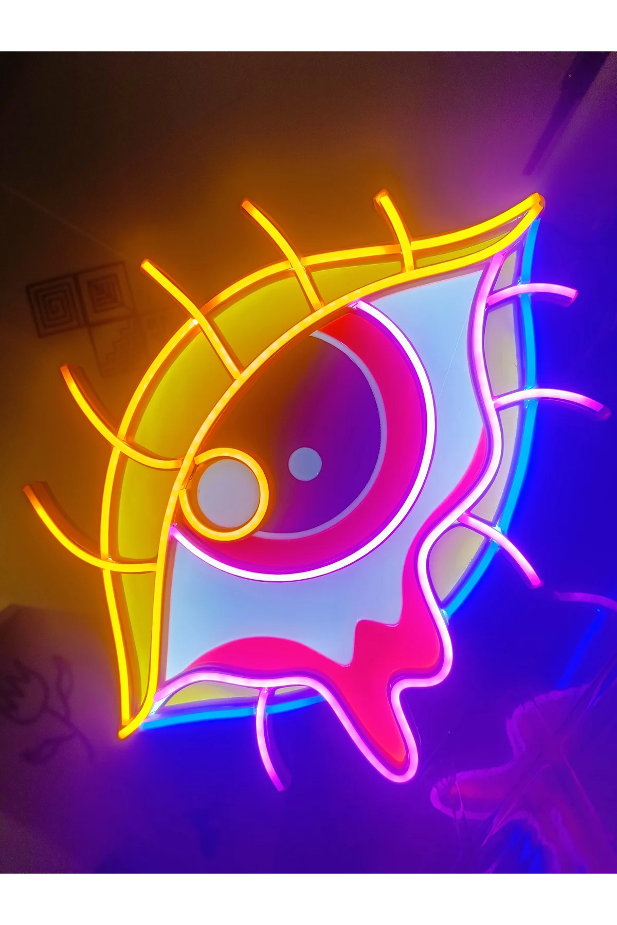 NEON LED IŞIKLI POP ART SNATSAL GÖZ