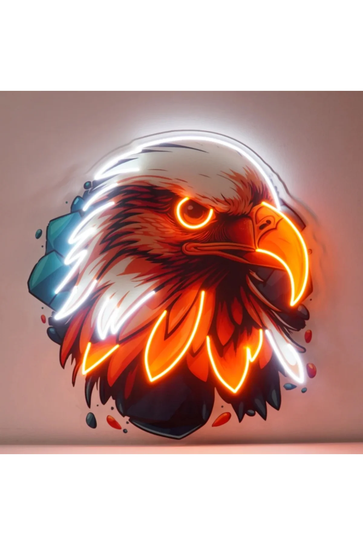 NEON LED IŞIKLI POP ART SANATSAL KARTAL