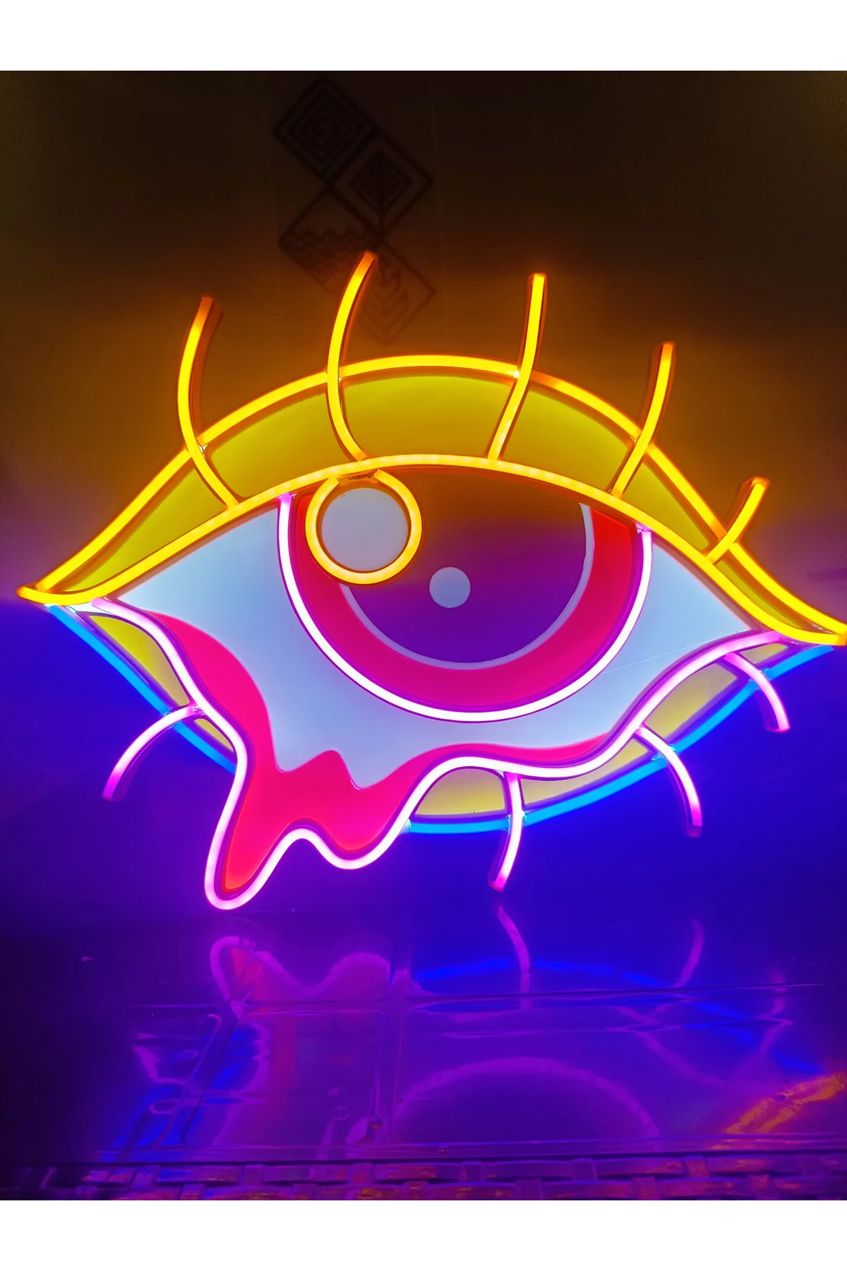 NEON LED IŞIKLI POP ART SNATSAL GÖZ