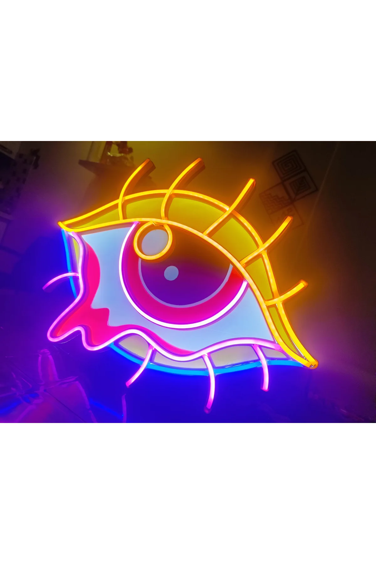 NEON LED IŞIKLI POP ART SNATSAL GÖZ