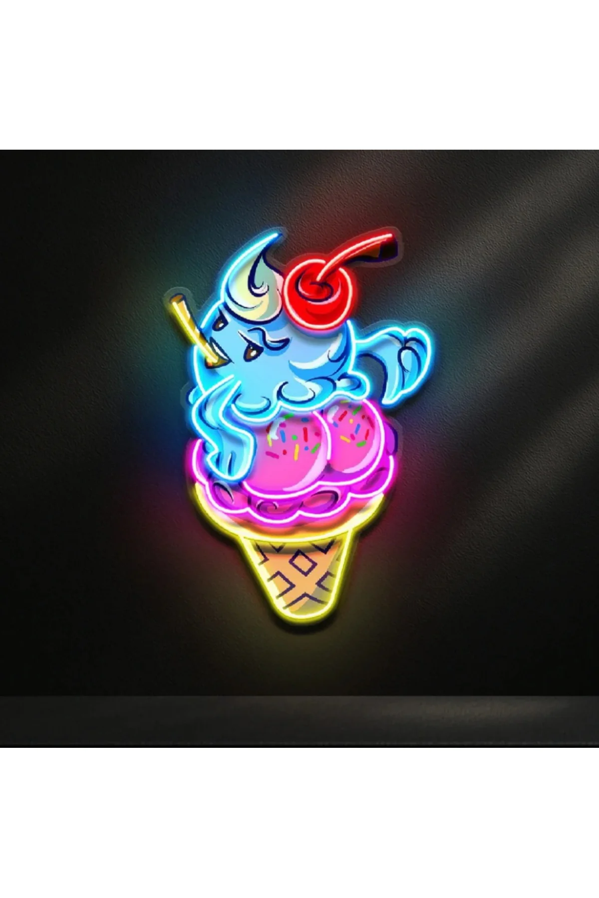 NEON LED IŞIKLI POP ART TABLO DONDURMA