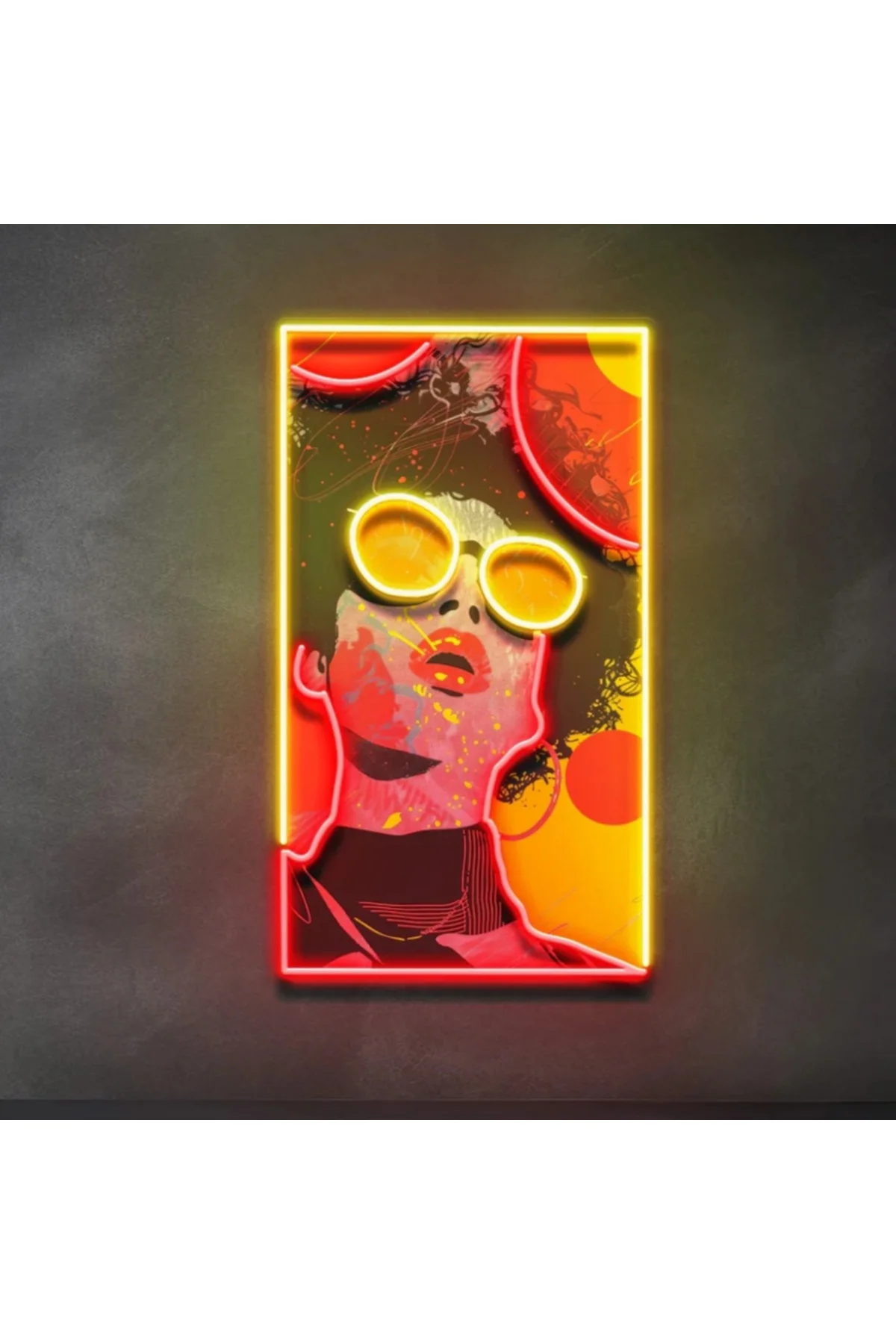 NEON LED IŞIKLI POP ART TABLO SANATSAL