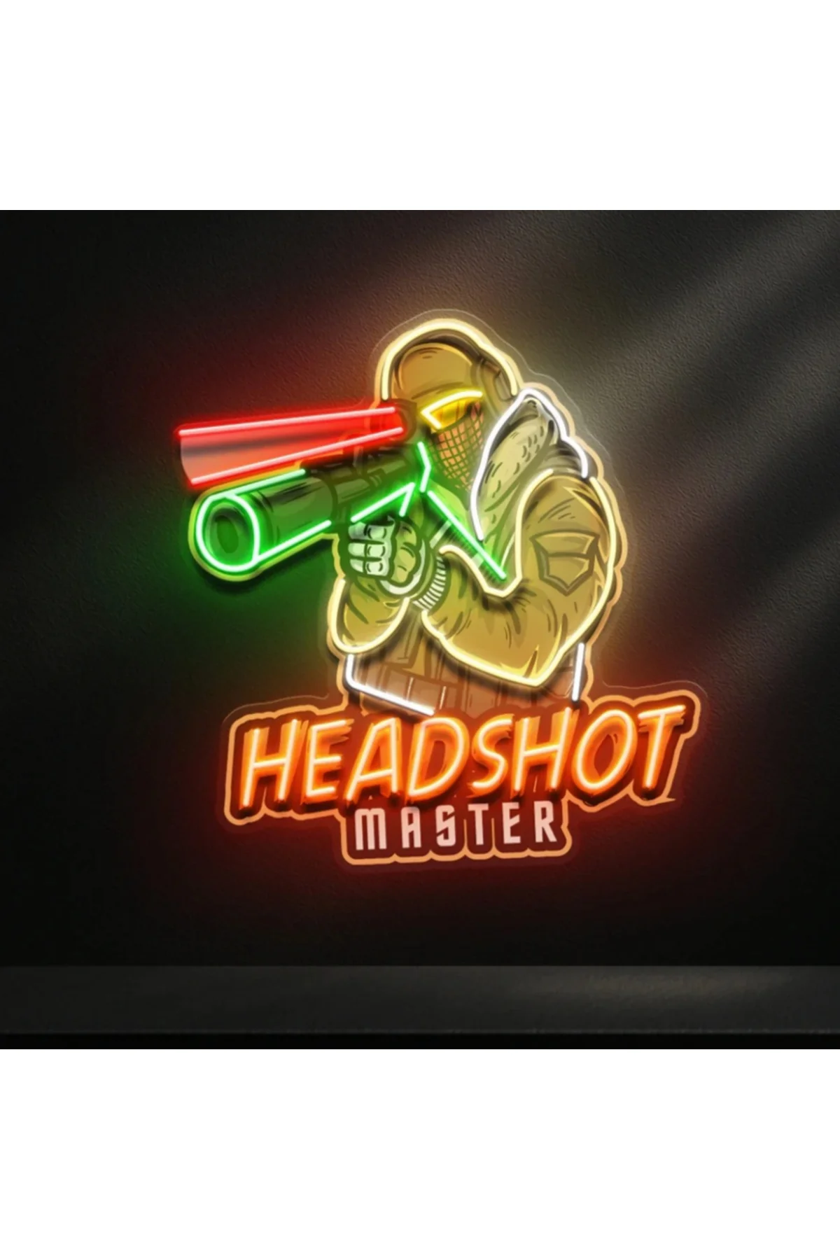 NEON LED IŞIKLI POP ART GAMER TABLO
