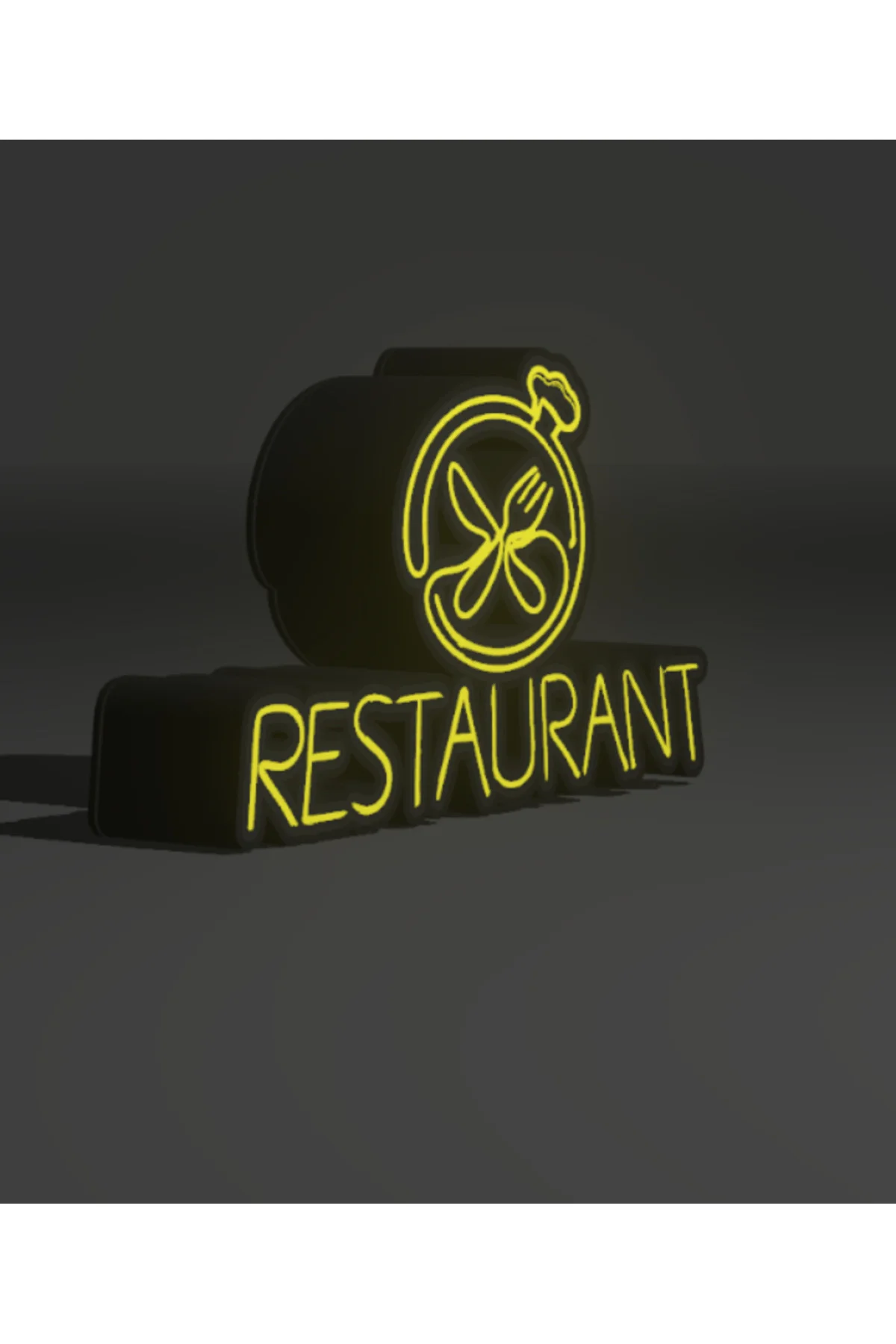 NEON LED IŞIKLI RESTORAN CAFE