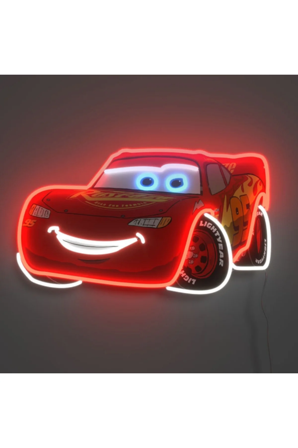 NEON LED IŞIKLI ŞİMŞEK McQueen POP ART