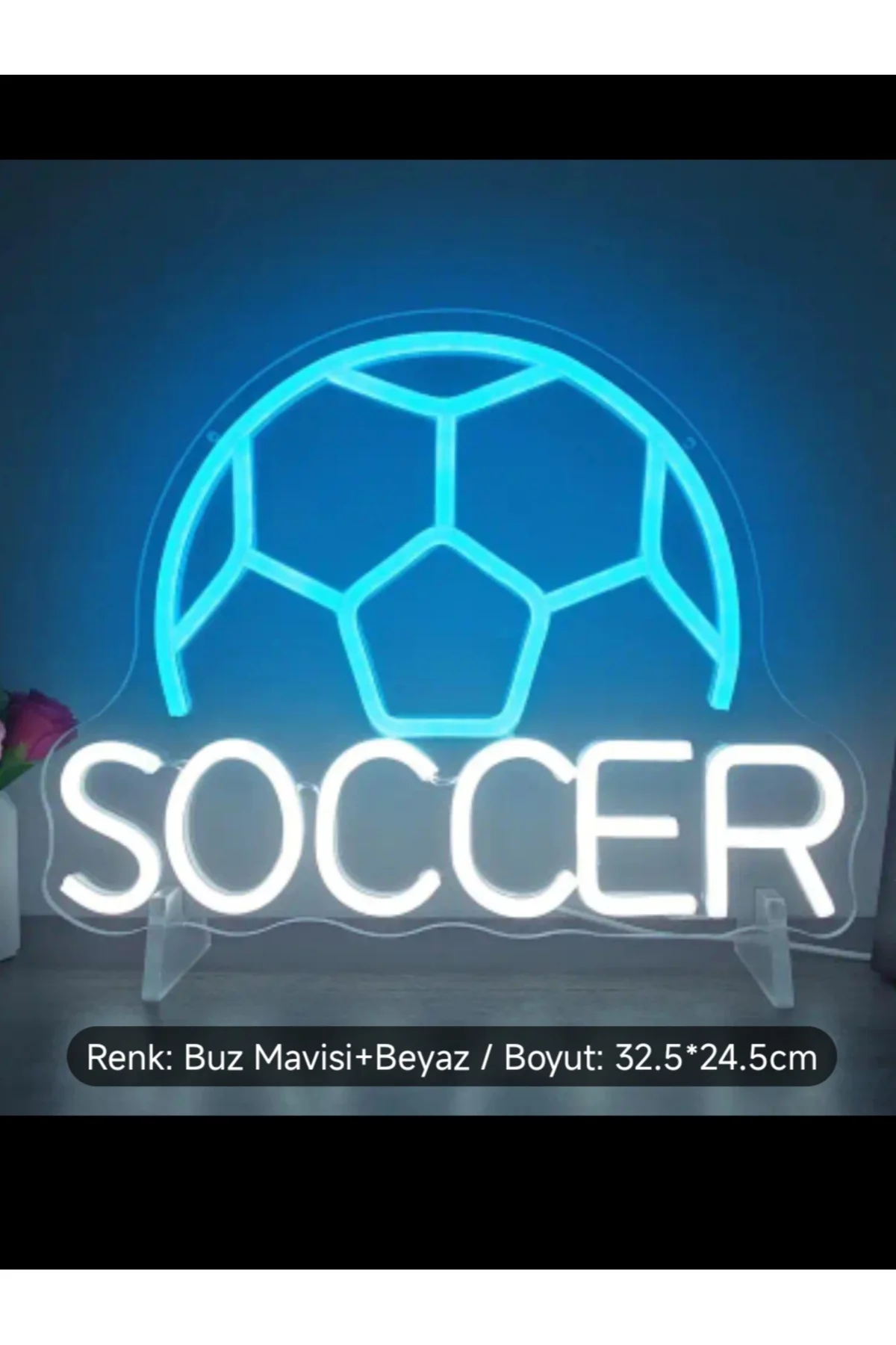 NEON LED IŞIKLI SOCCER FUTBOL TOPU