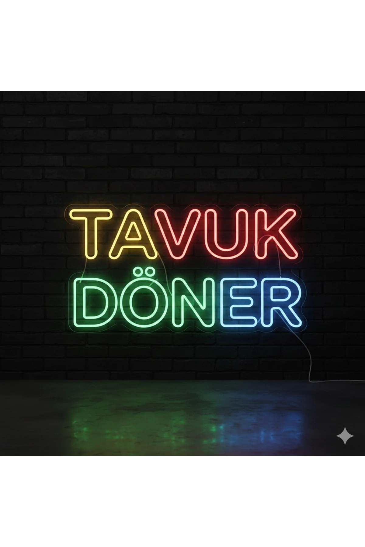 NEON LED IŞIKLI TAVUK DÖNER