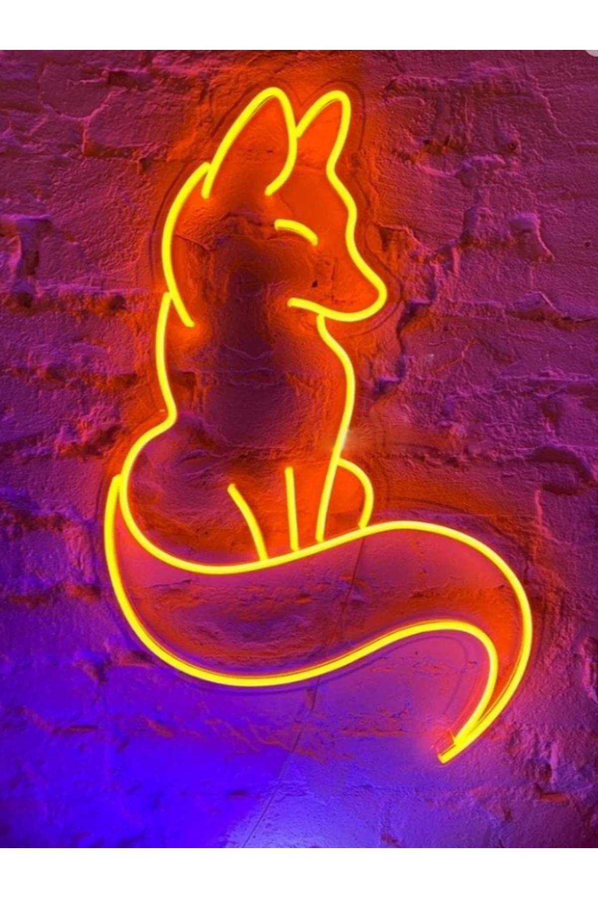 NEON LED IŞIKLI TİLKİ