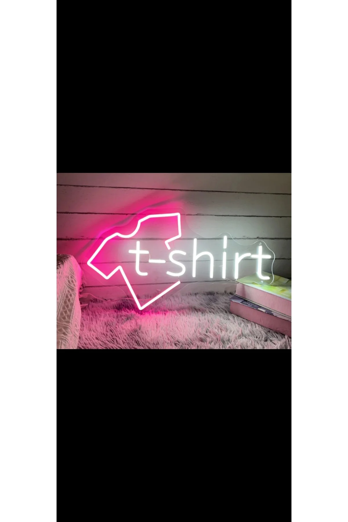 NEON LED IŞIKLI Tişört giyim,