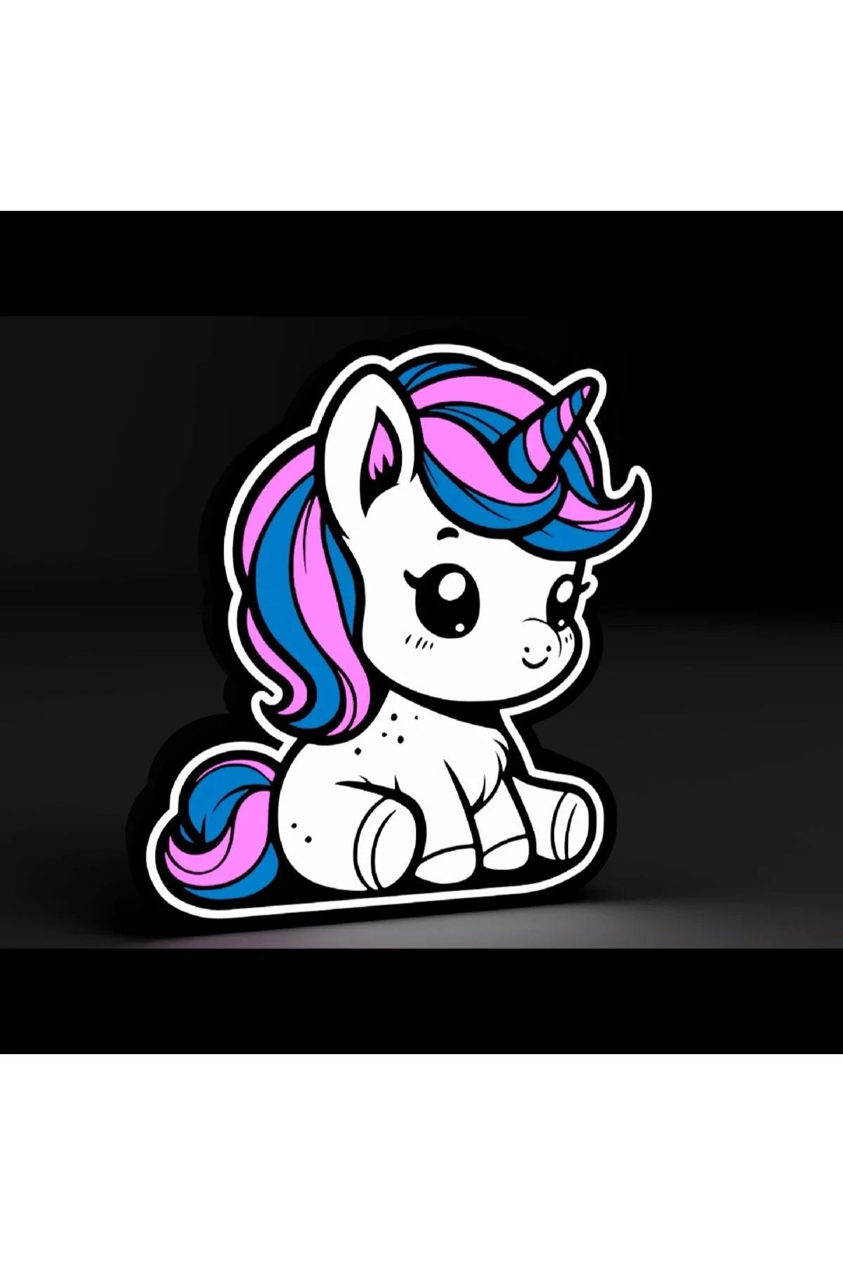 Neon Led Işıklı Unicorn