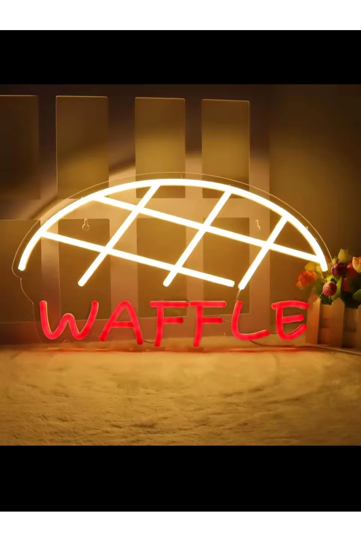 NEON LED IŞIKLI WAFFLE