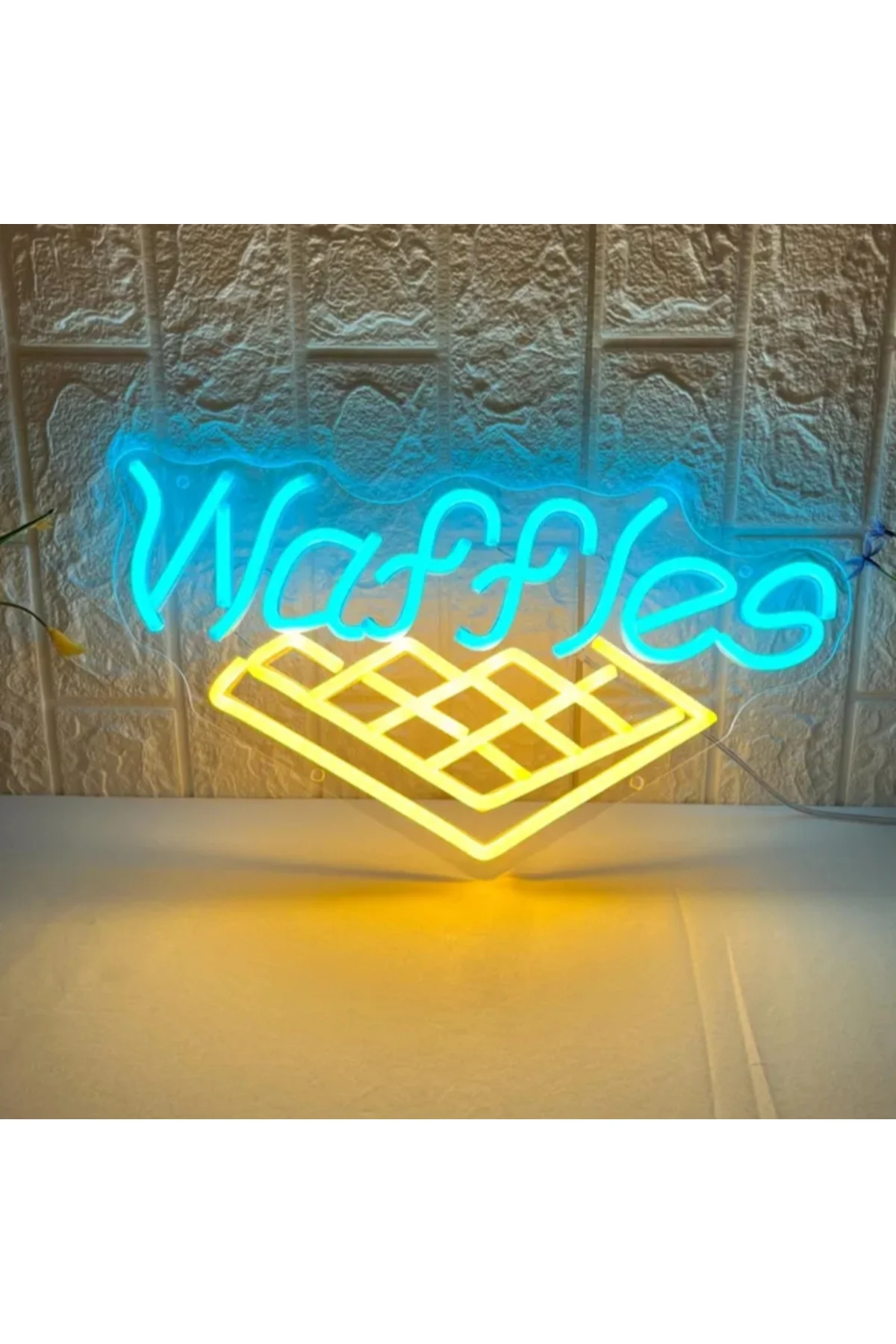 NEON LED IŞIKLI WAFFLE