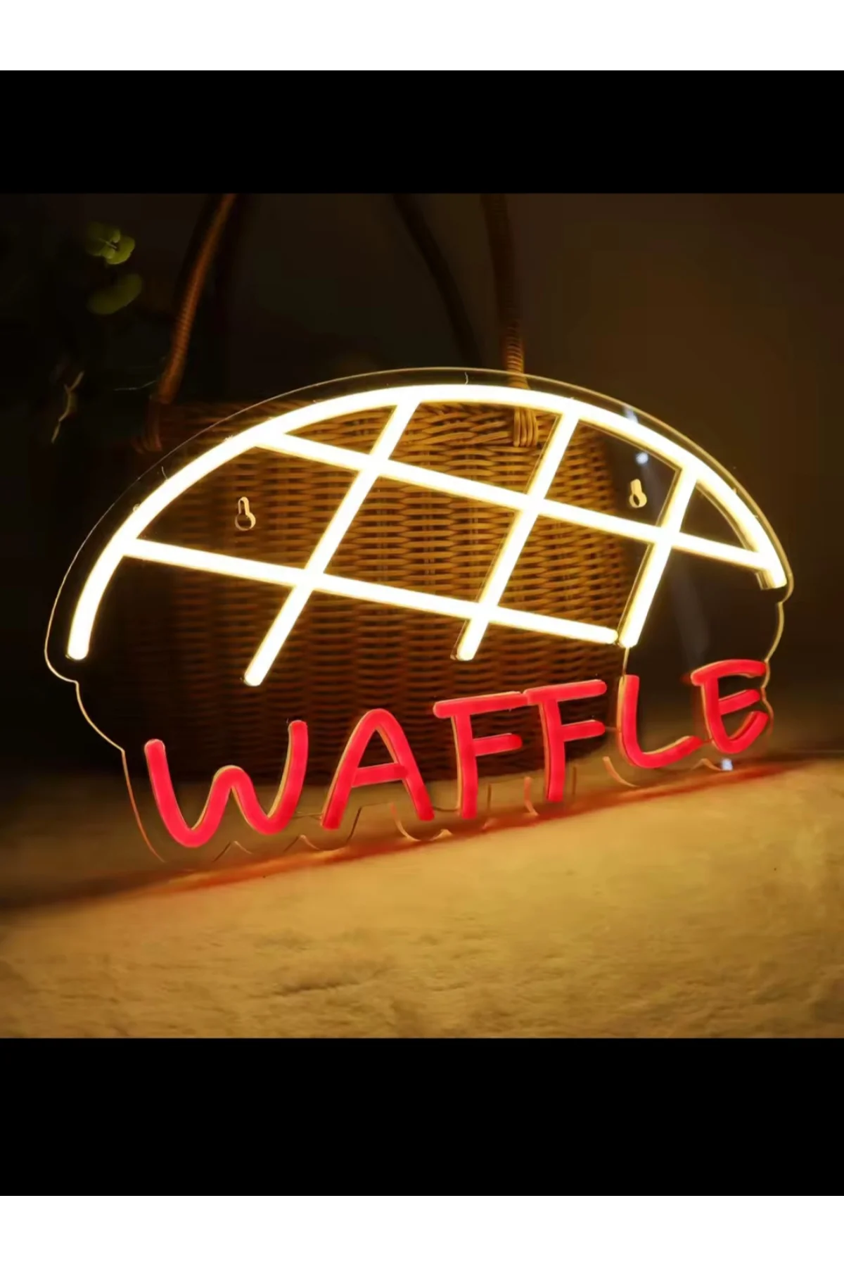 NEON LED IŞIKLI WAFFLE