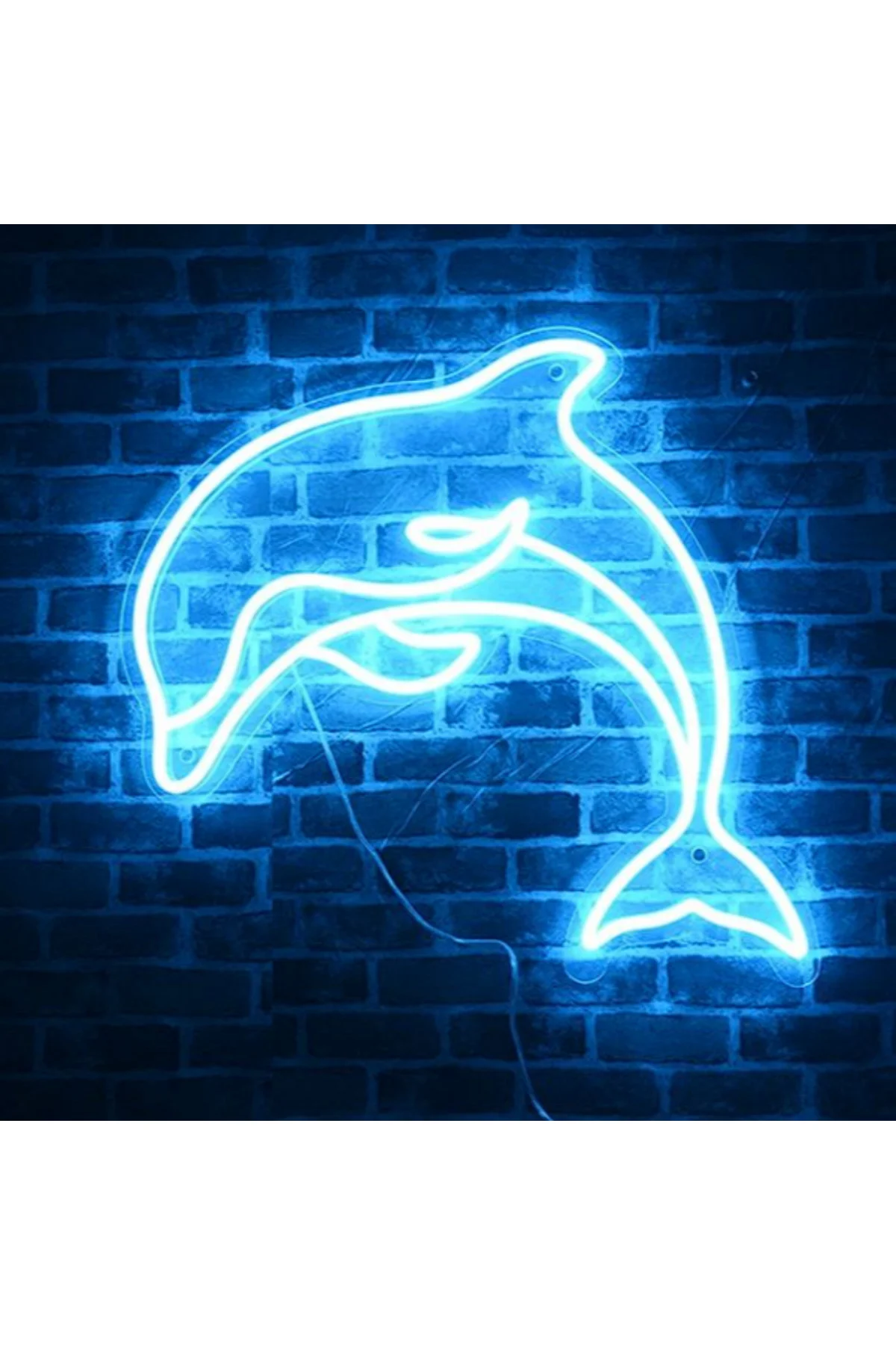 NEON LED IŞIKLI YUNUS 40 CM