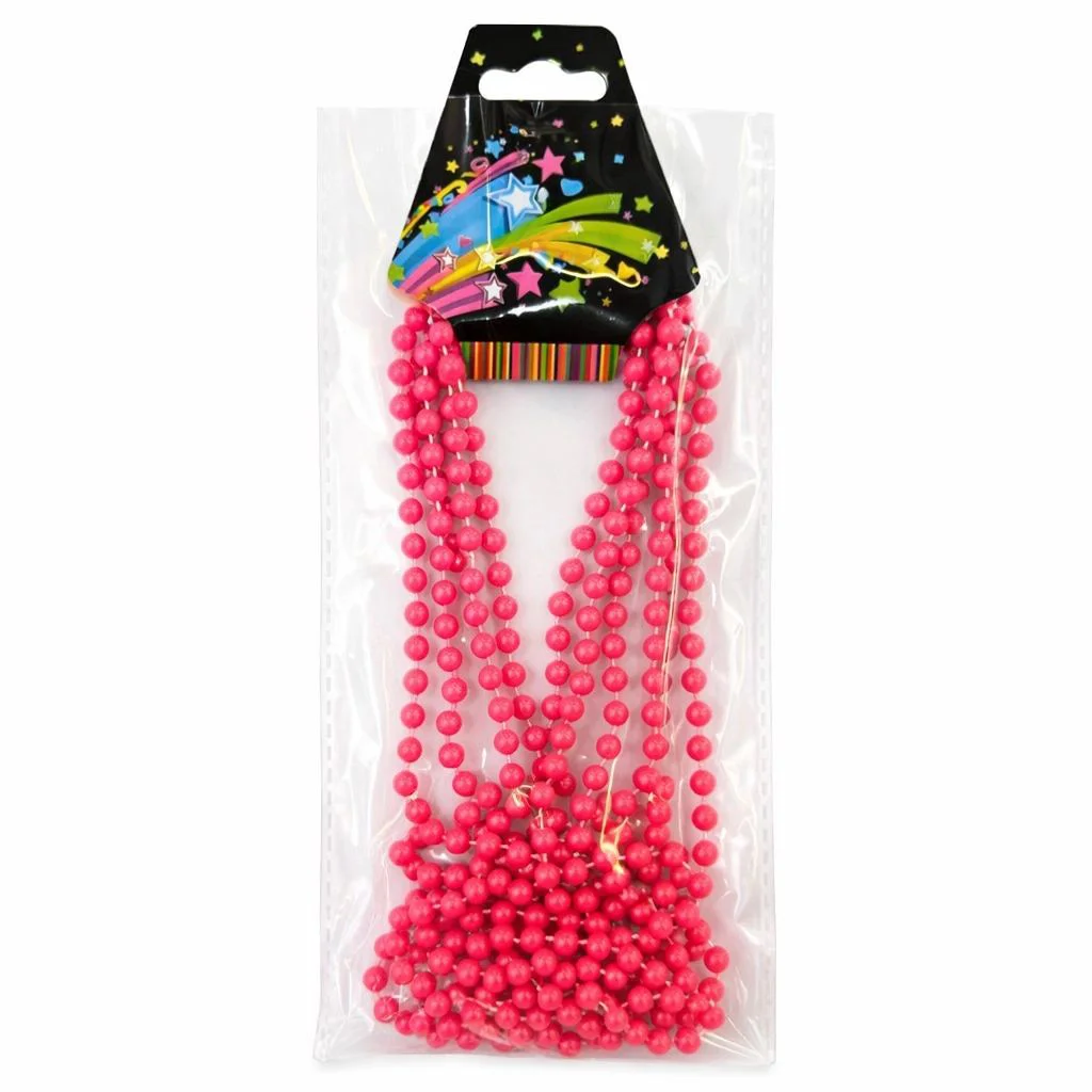 Neon Pembe Boncuk Kolye 80 Cm – Retro 80'ler 90'lar Parti Aksesuarı Neon Pembe Boncuk Kolye 80 Cm – Retro 80'ler 90'lar Parti Aksesuarı