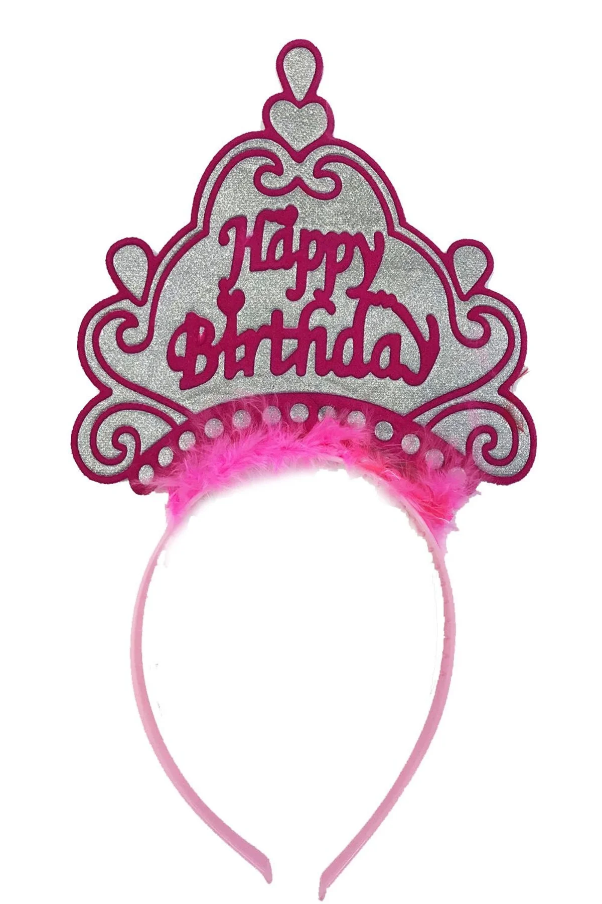 Neon Pembe Doğum Günü Tacı Yetişkin Ve Çocuklar İçin Neon Pembe Doğum Günü Tacı Yetişkin Ve Çocuklar İçin - Görsel 2