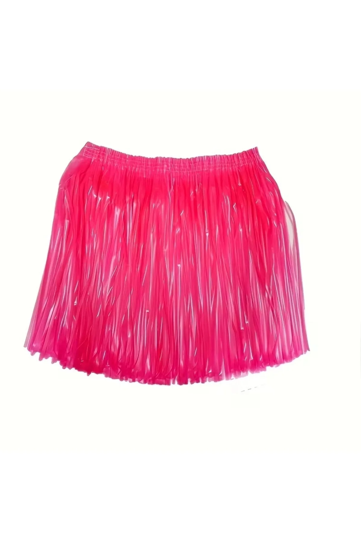 Neon Pembe Hawaii Parti Eteği 40 Cm - Görsel 2