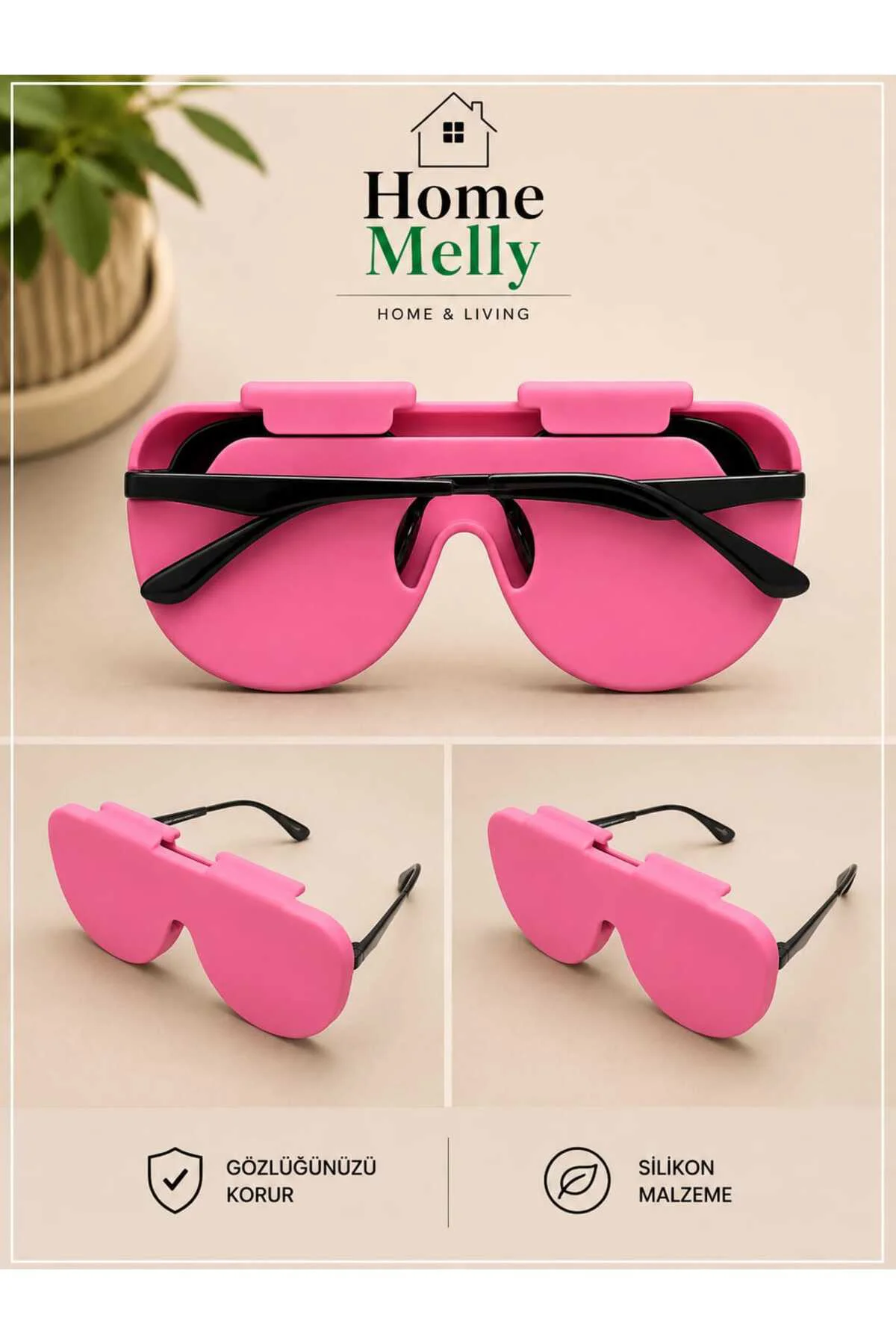 Neon Pembe Silikon Gözlük Kabı - Gözlük Kılıfı Çizilmeye Karşı Koruyucu Esnek Kılıf Neon Pembe Silikon Gözlük Kabı - Gözlük Kılıfı Çizilmeye Karşı Koruyucu Esnek Kılıf