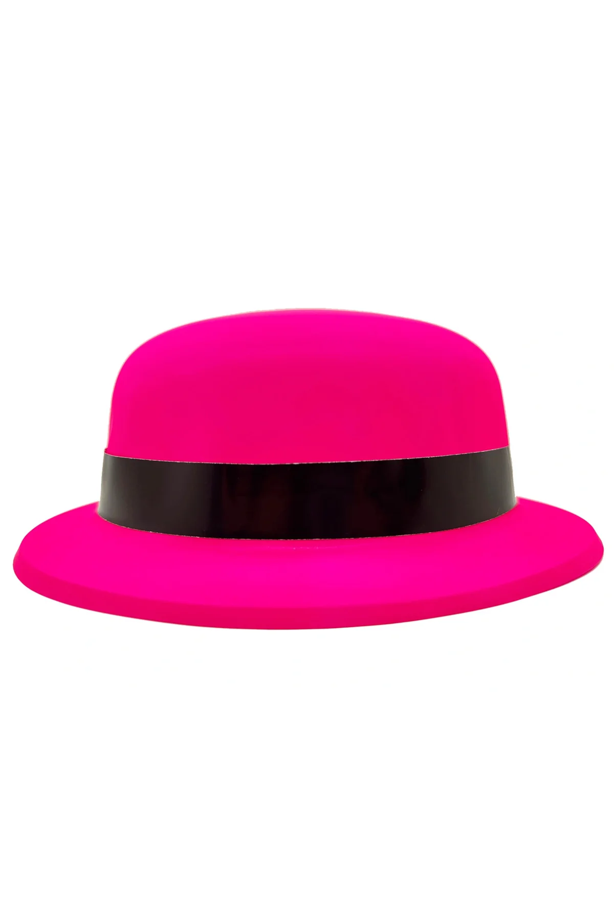 Neon Pembe Uv Parti Şapkası Plastik - Görsel 2