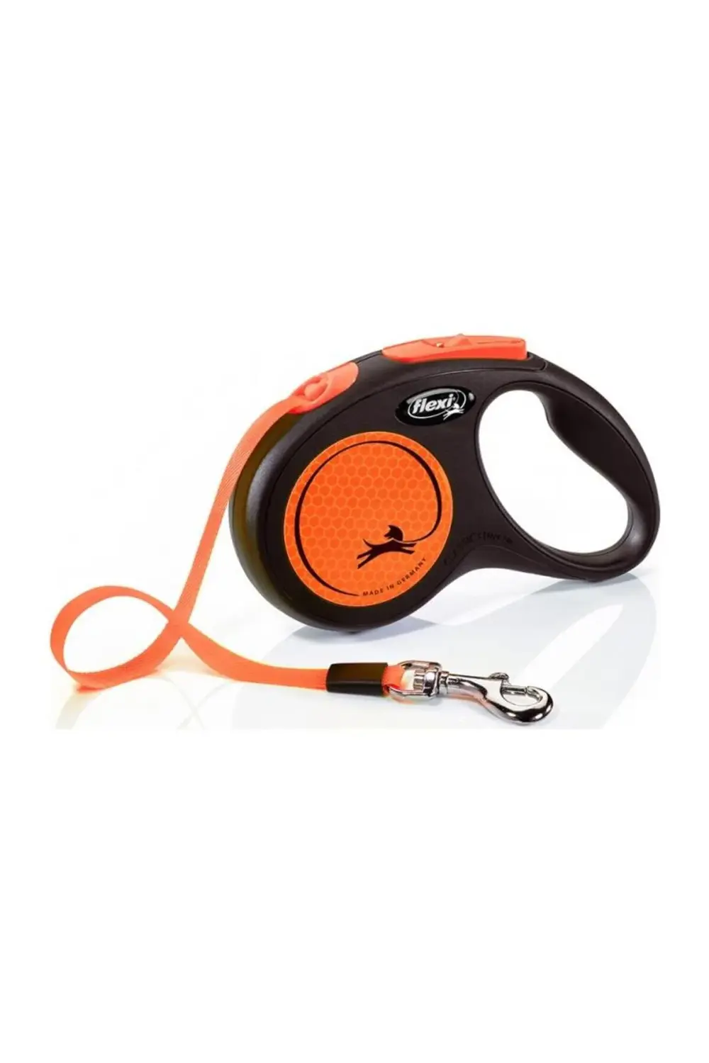 Neon Reflektörlü 5M Şerit Turuncu Otomatik Kedi Köpek Gezdirme Ta